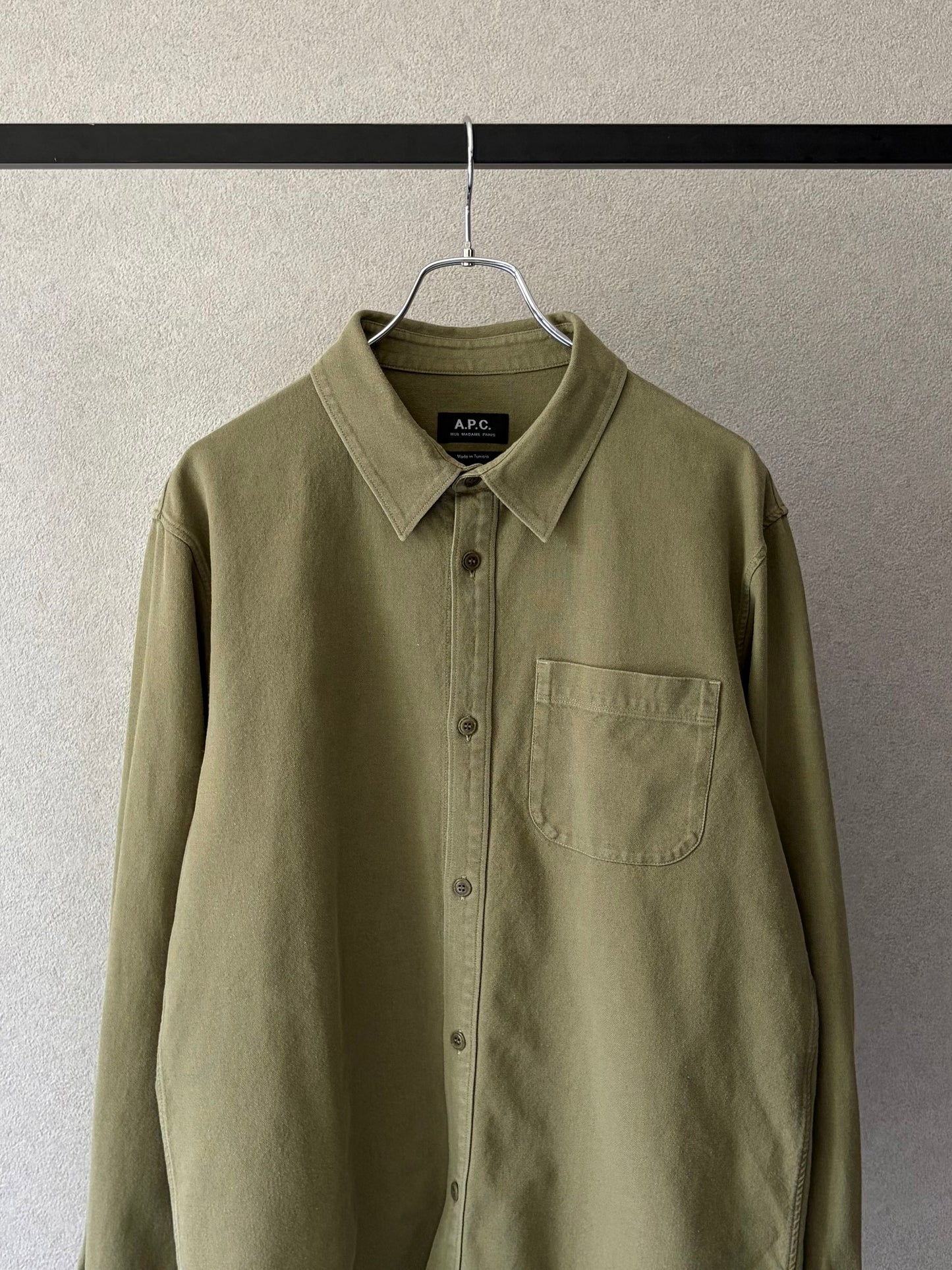 00's A.P.C. cotton x linen shirt