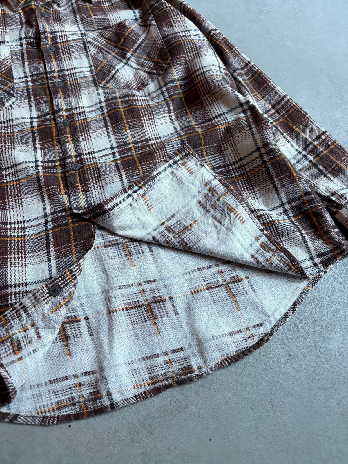80's OZARK TRAIL print flannel shirt