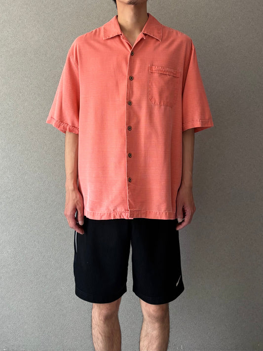 00's Jamaica Jaxx silk open collar shirt