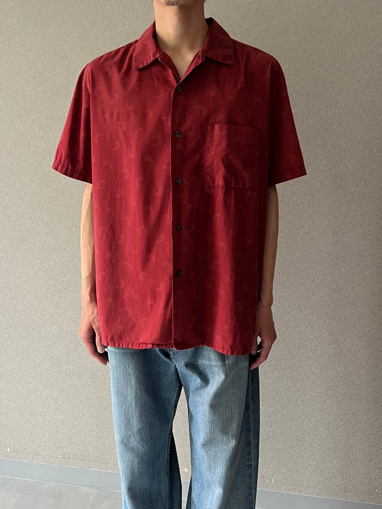 90's〜 C.P. COMPANY open collar shirt "Made in ITALY"