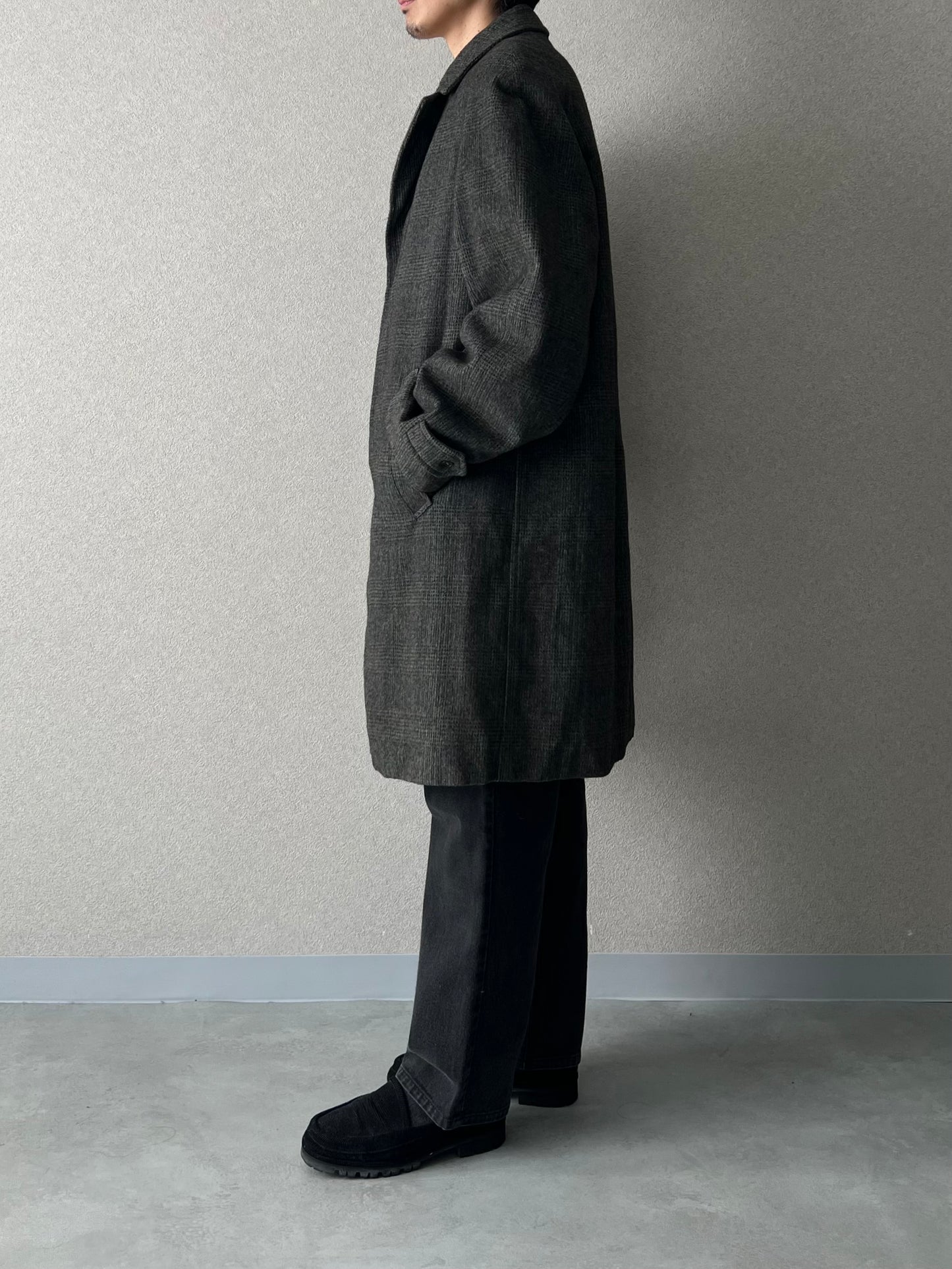 60's VINTAGE wool chester coat