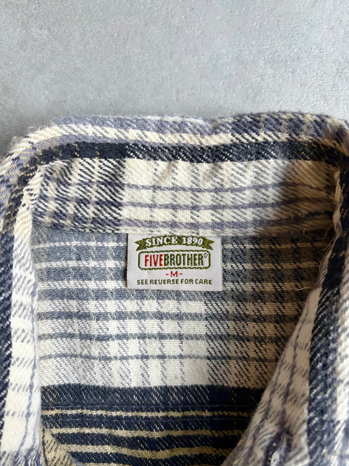 90's FIVE BROTHER flannel shirt