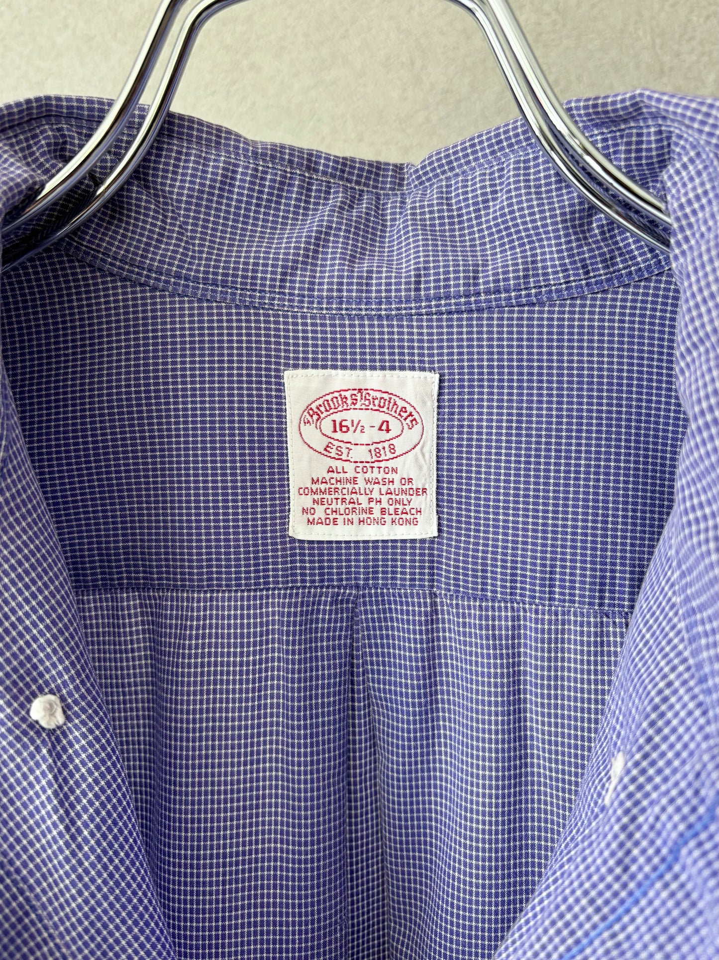 80's Brooks Brothers BD shirt "Made in HONG KONG"
