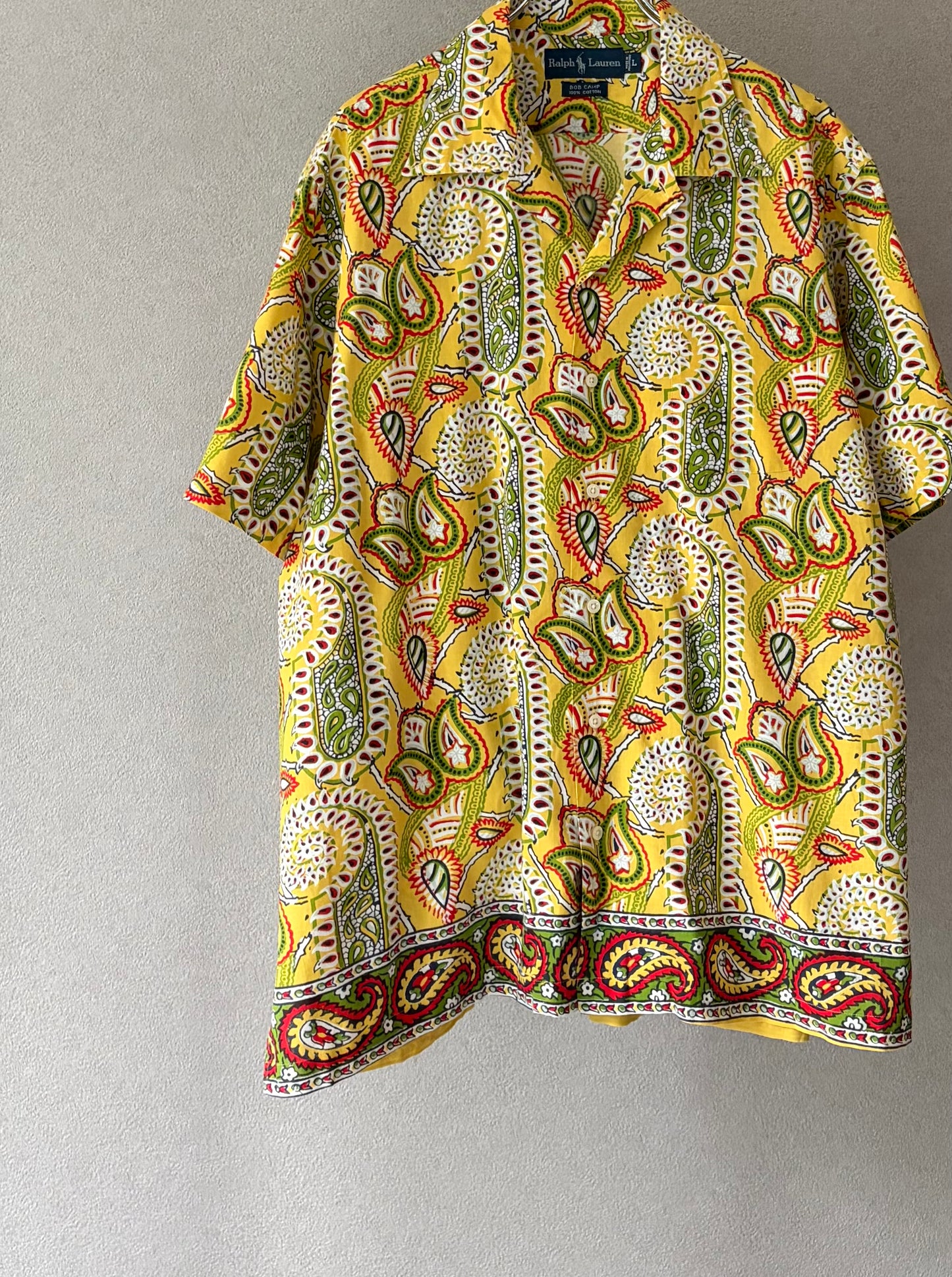 90's Polo Ralph Lauren open collar shirt "BOB CAMP"