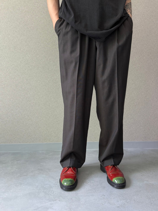 00's PRONT UOMO wool slacks "Made in ITALY"