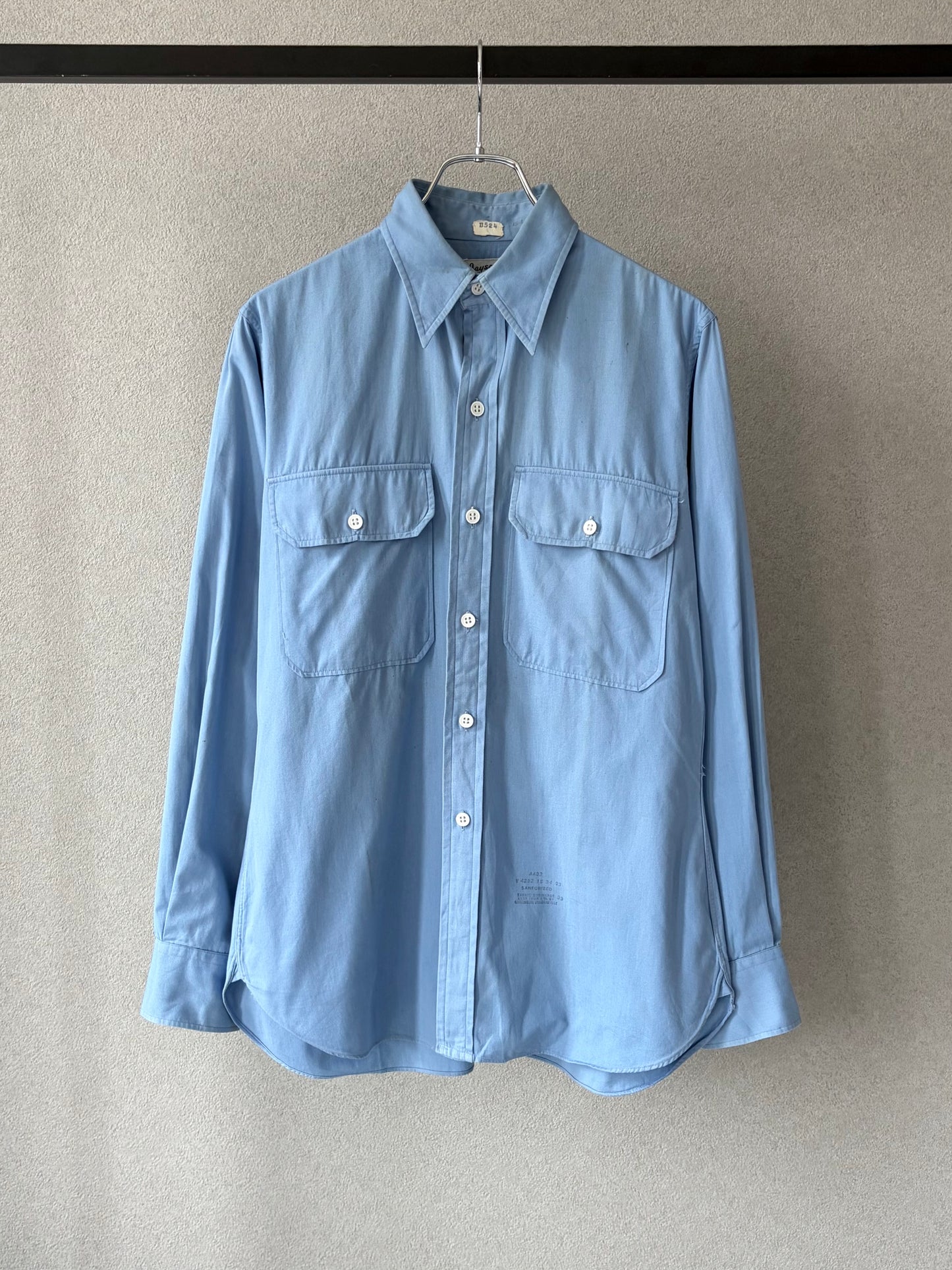 60's VINTAGE work shirt "Made in USA"