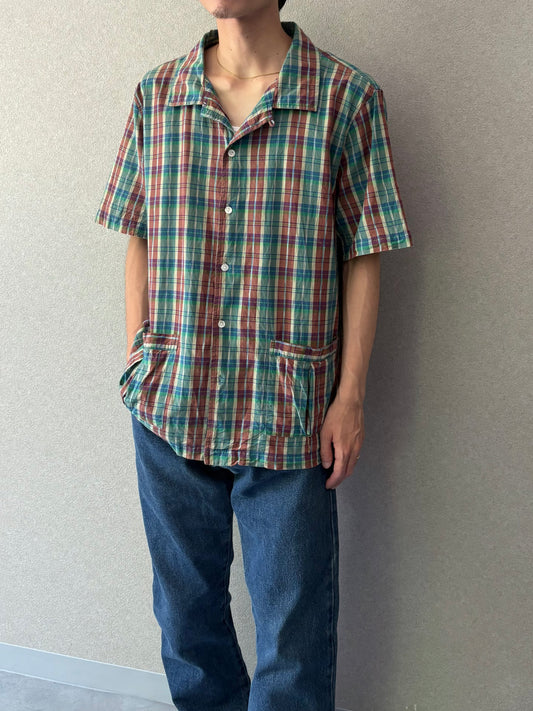 00's The J.Peterman Company open collar shirt