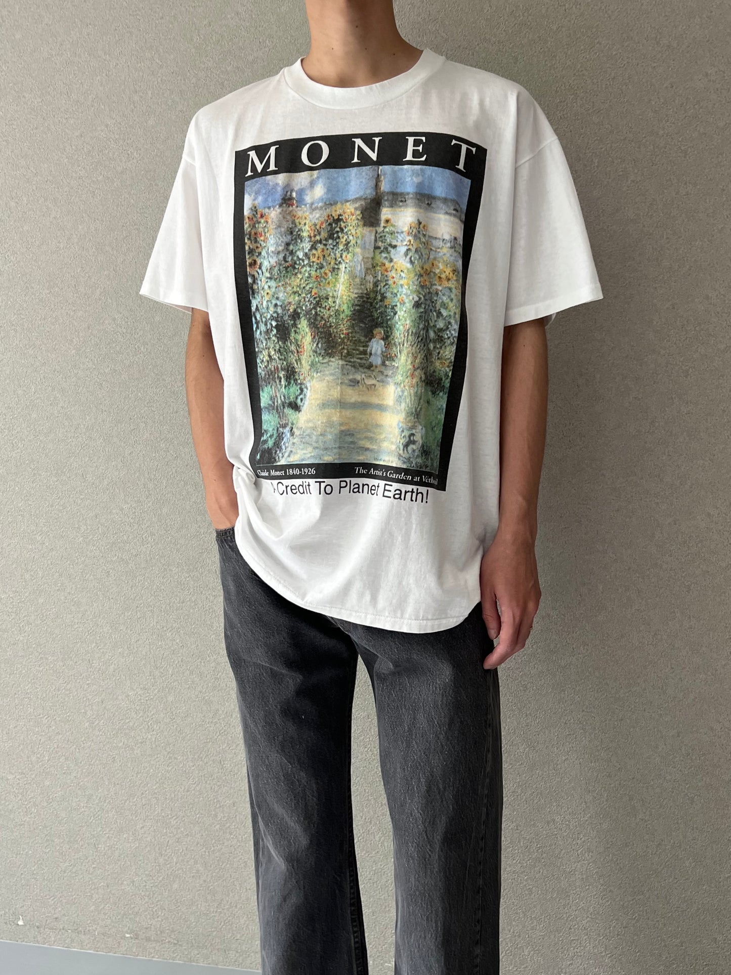 90's〜 CLAUDE MONET art t-shirt