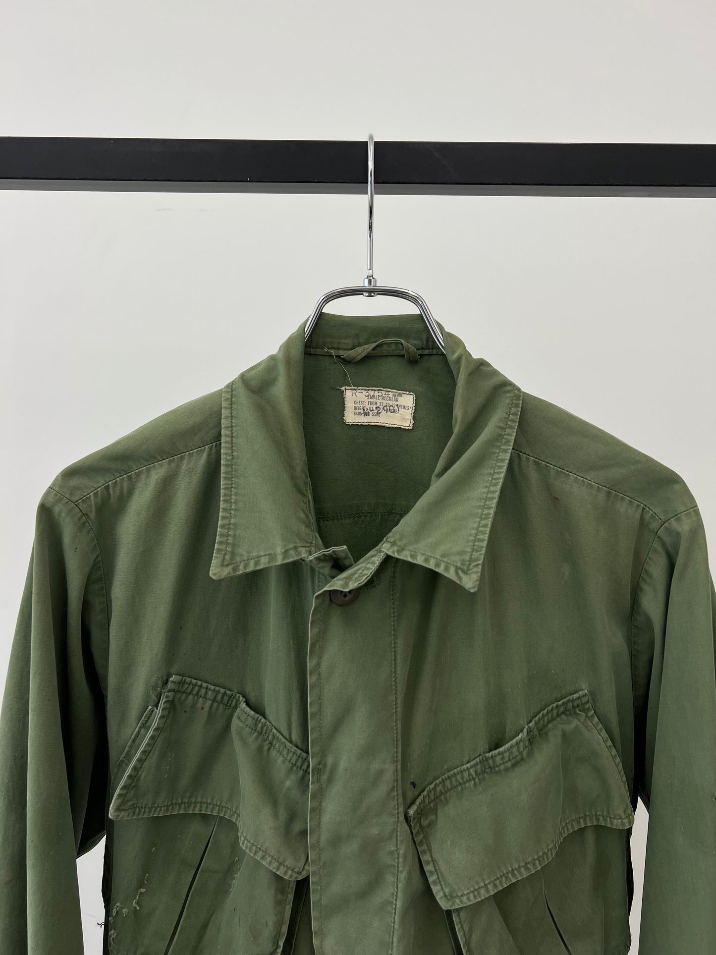 60's US.ARMY jungle fatigue jacket "3rd"