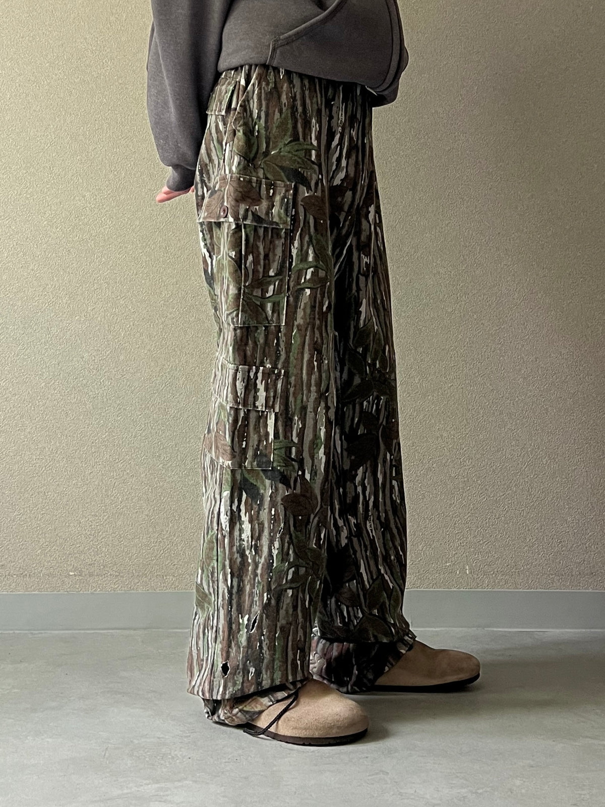 90's RED HEAD flannel cargo pants "Made in USA"