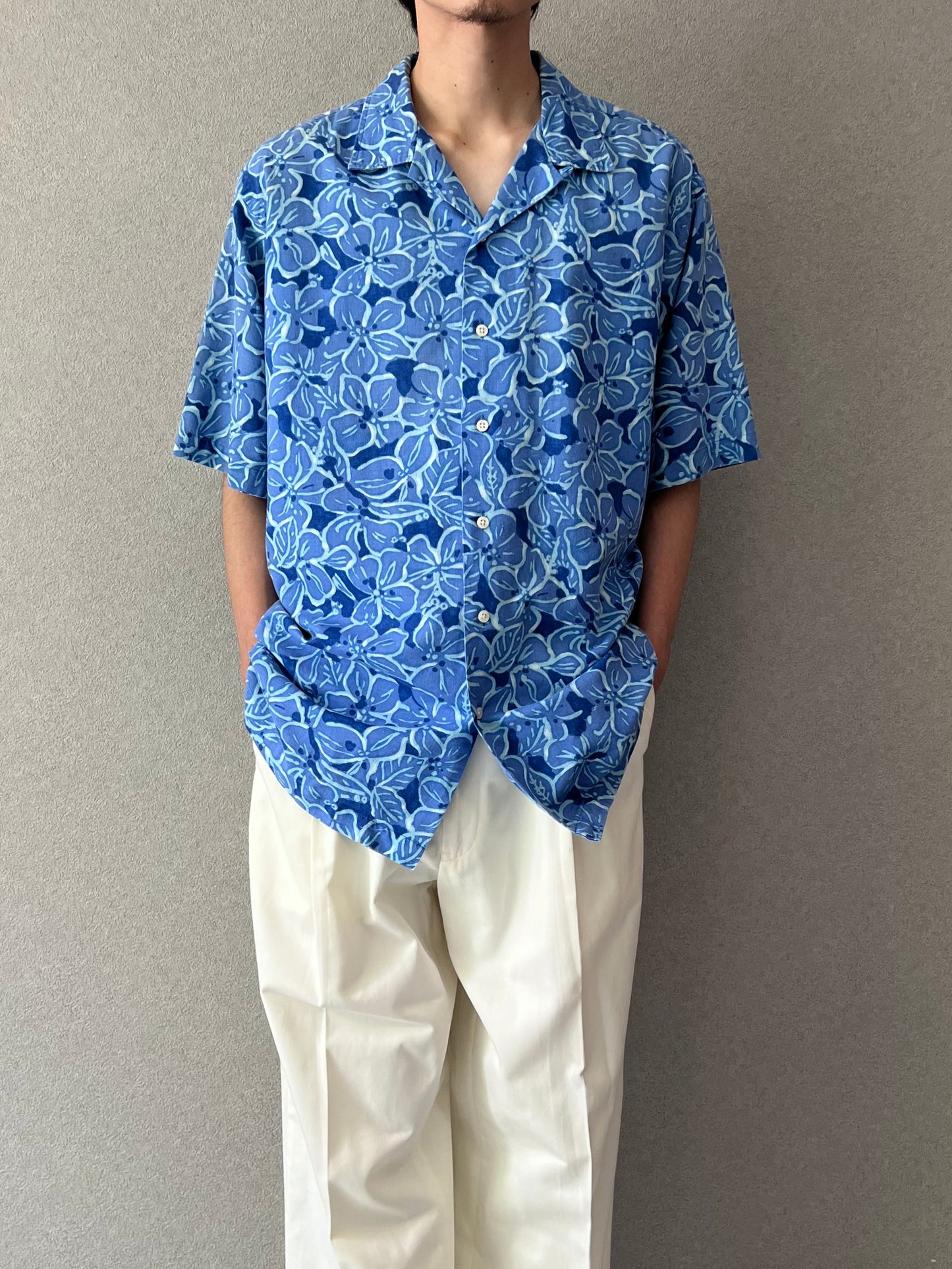 90's Polo Ralph Lauren open collar shirt "CALDWELL"