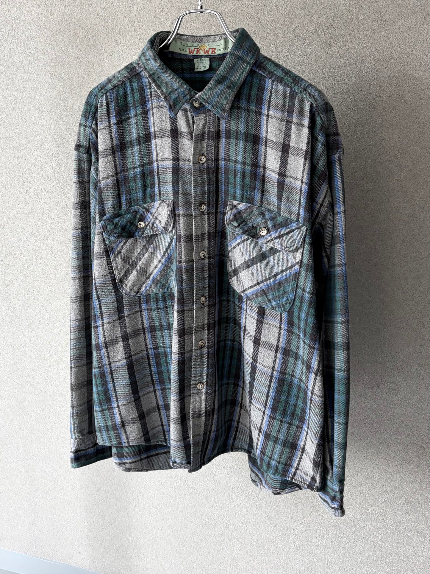 90's ANCHOR BLUE flannel shirt