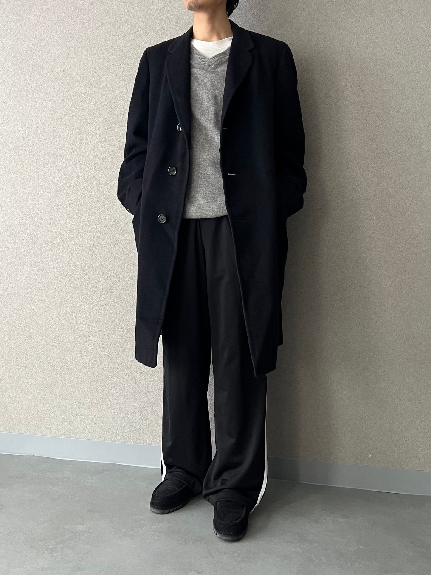 60's VINTAGE cashmere chester coat