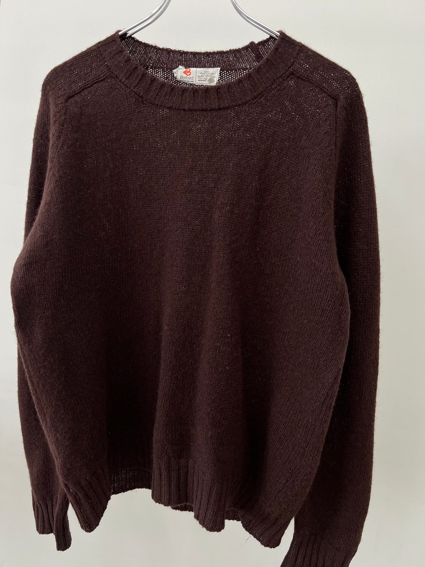 80's Byford wool knit sweater "Made in ENGLAND"