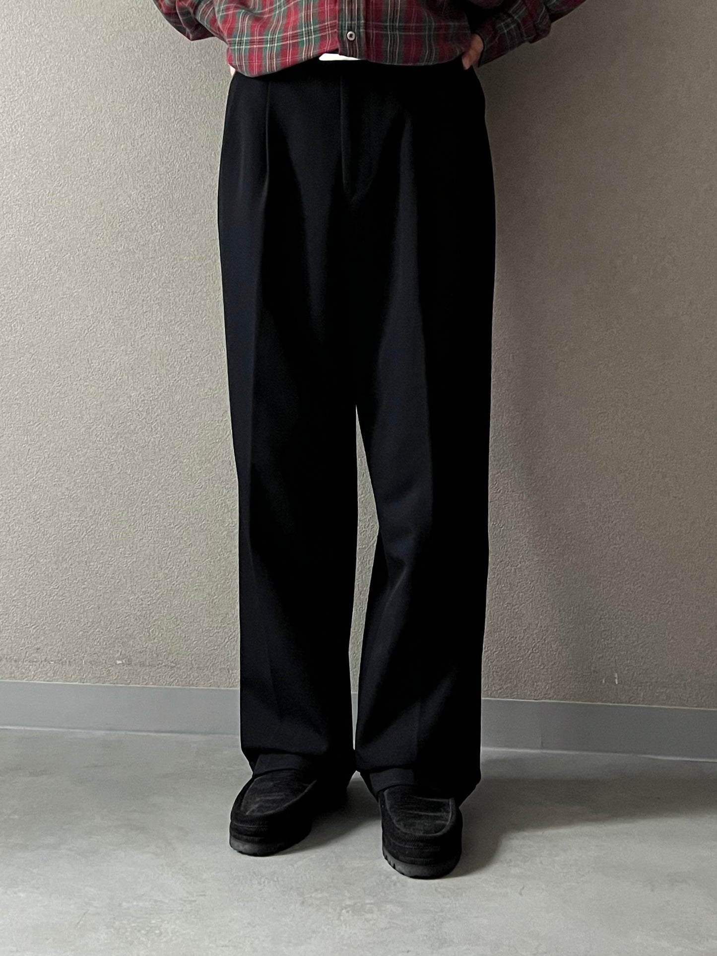 90's BANANA REPUBLIC wool × nylon slacks "Made in ITALY"