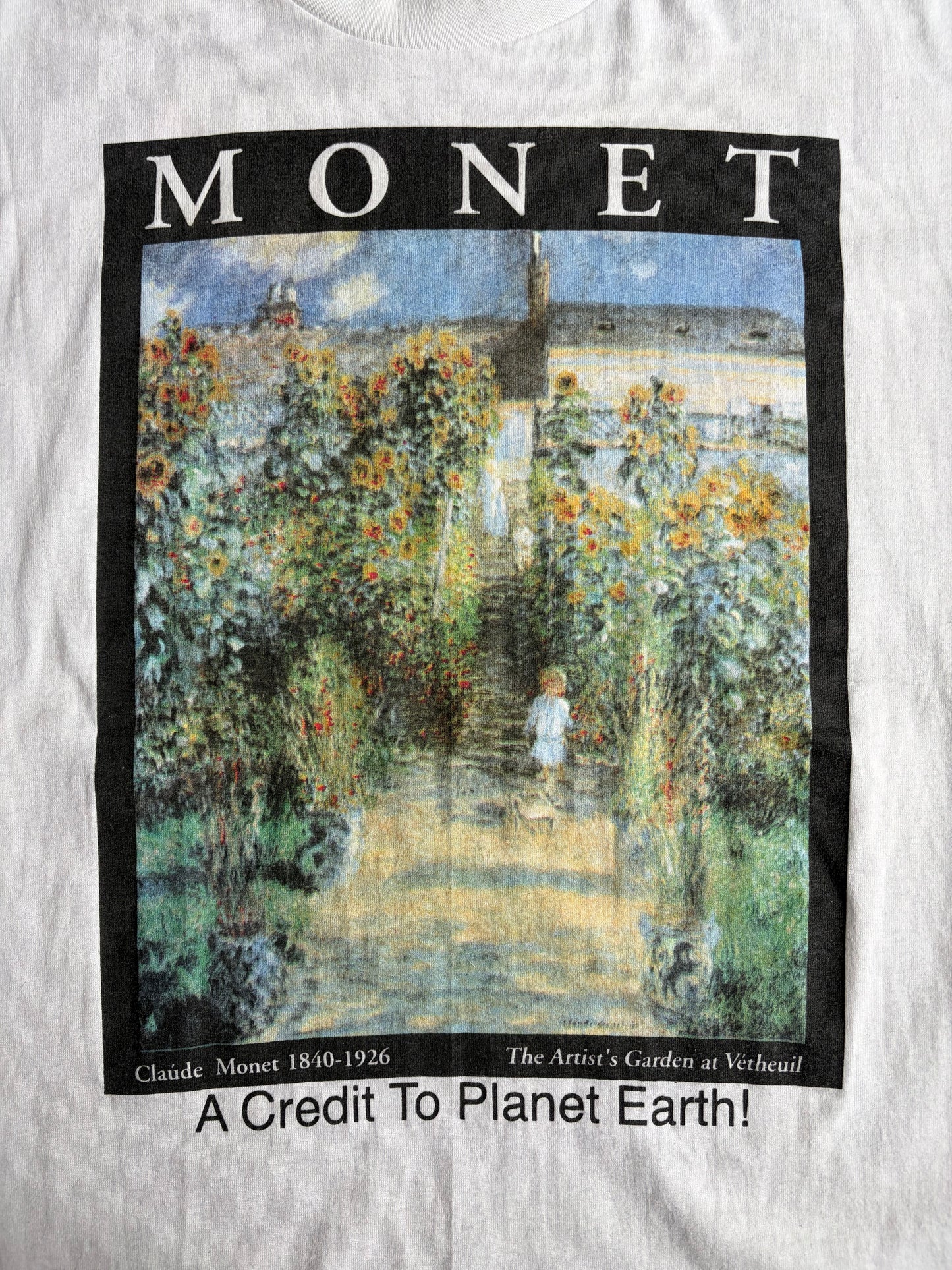 90's〜 CLAUDE MONET art t-shirt
