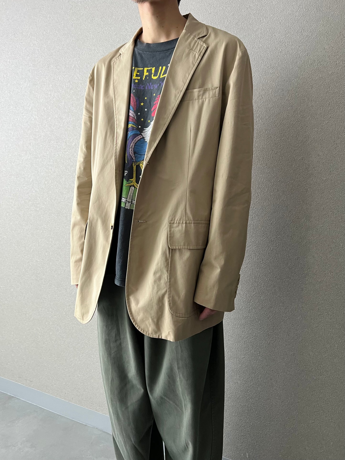90's Polo Ralph Lauren cotton tailored jacket "Made in MACAU"