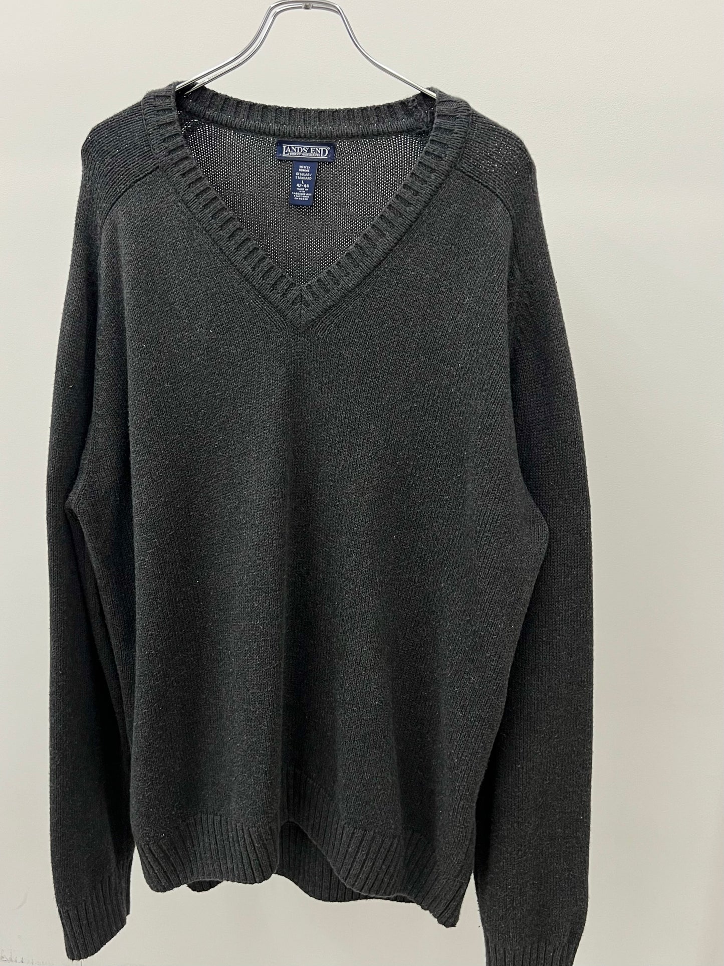 90's LANDS' END cotton knit sweater "Made in USA"