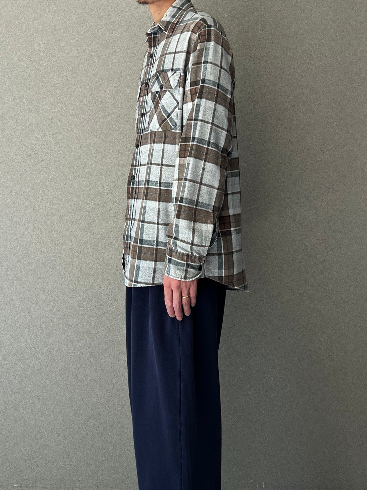 80's Fieldmaster print flannel shirt "Made in USA"