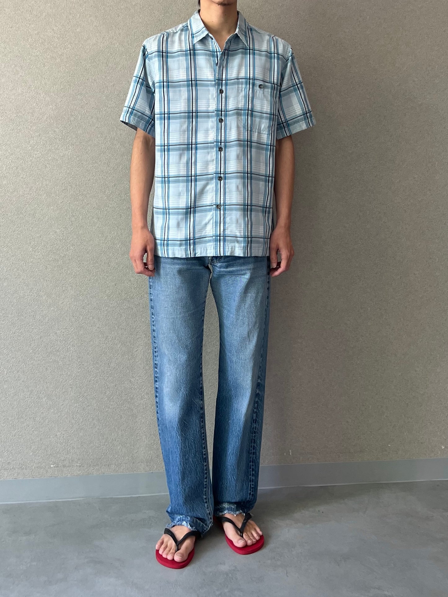 00's ROYAL ROBBINS rayon shirt