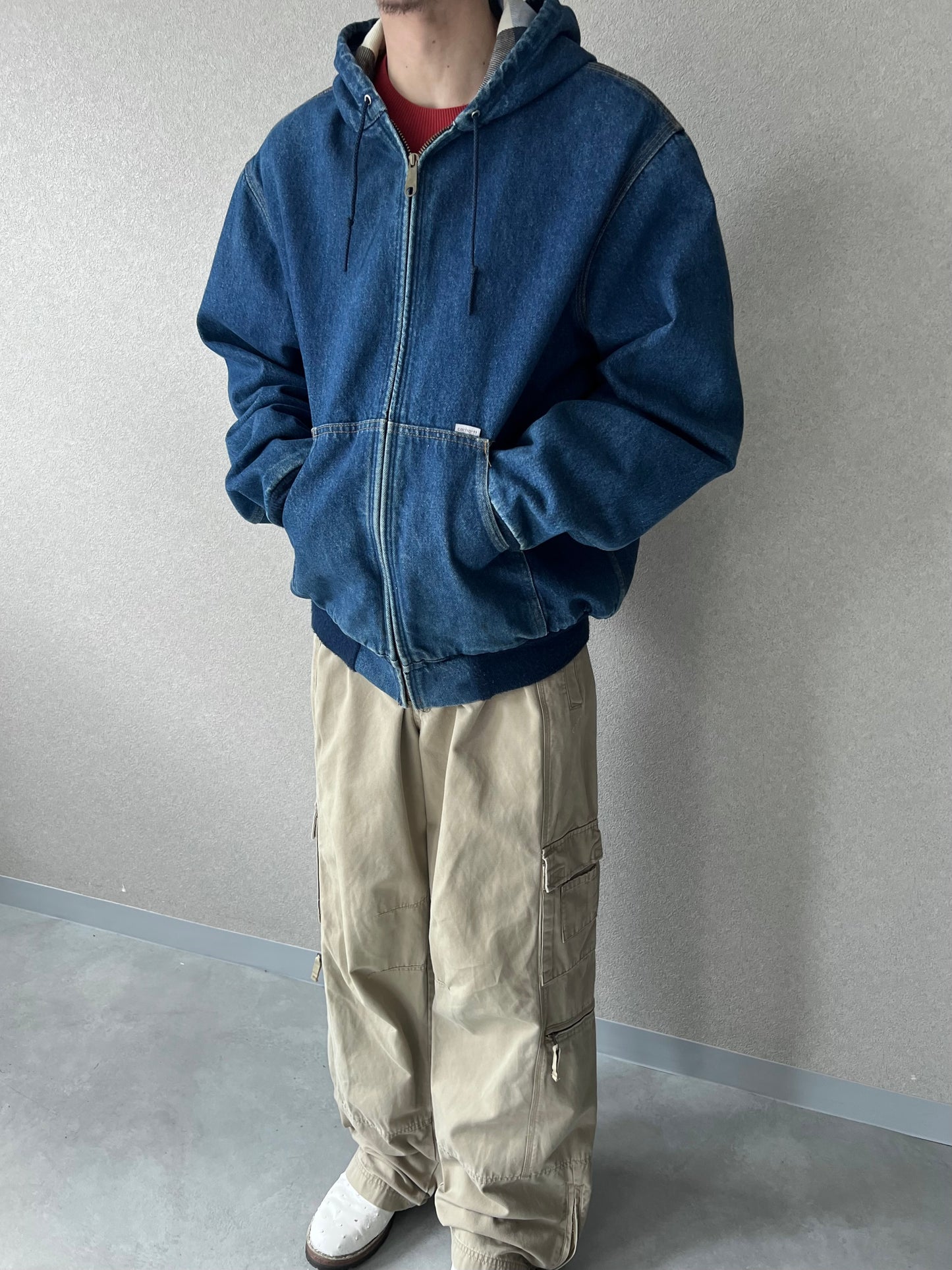 80's carhartt denim work jacket "Made in USA"