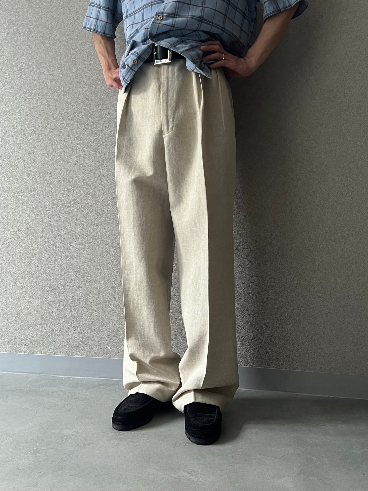 90's Polo Ralph Lauren linen×cotton slacks