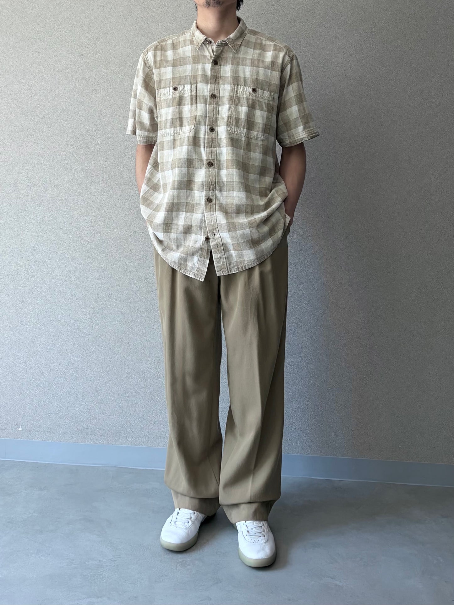 00's patagonia hemp x cotton shirt
