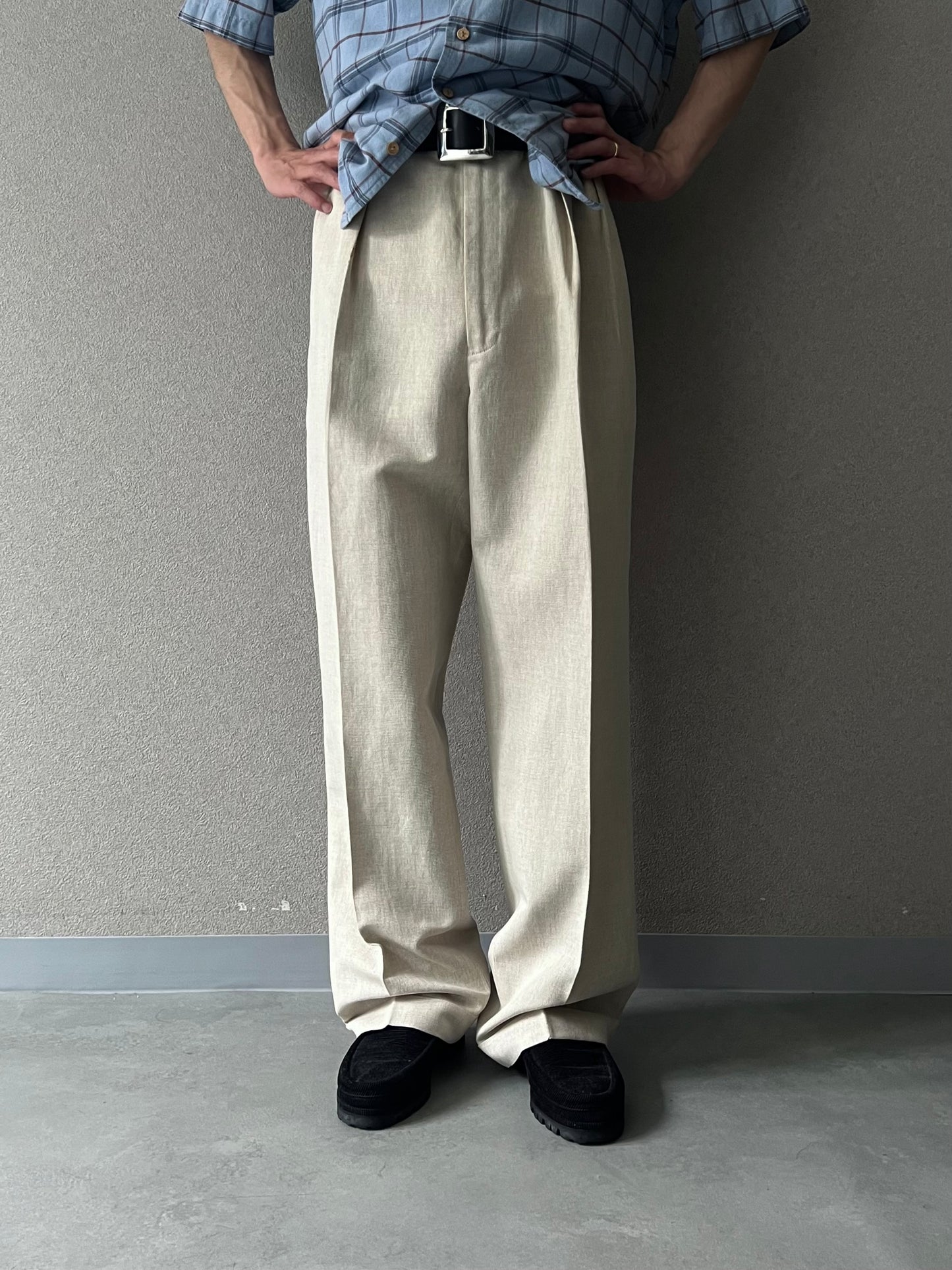 90's Polo Ralph Lauren linen×cotton slacks