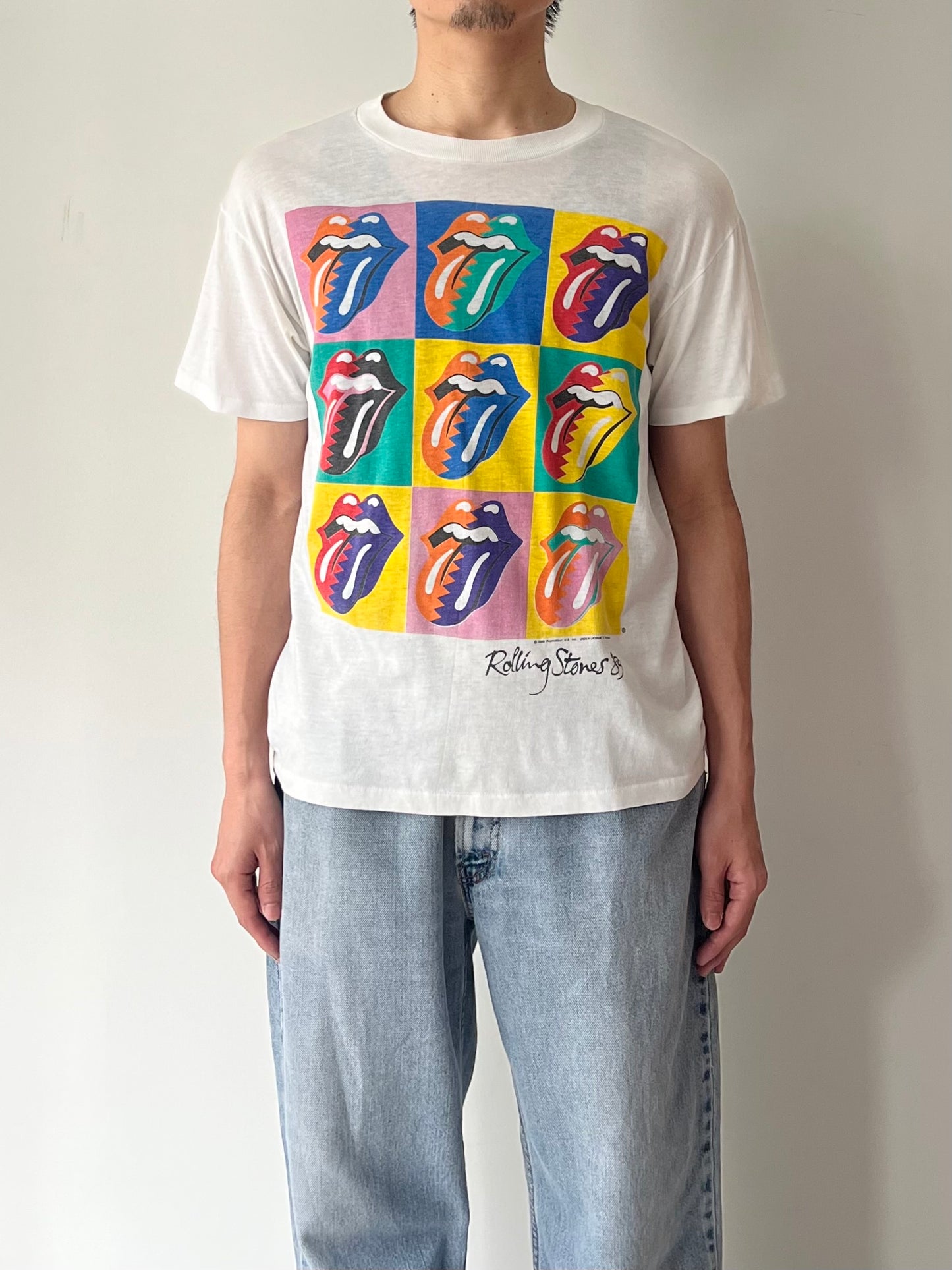 80's THE ROLLING STONES music t-shirt "Made in USA"