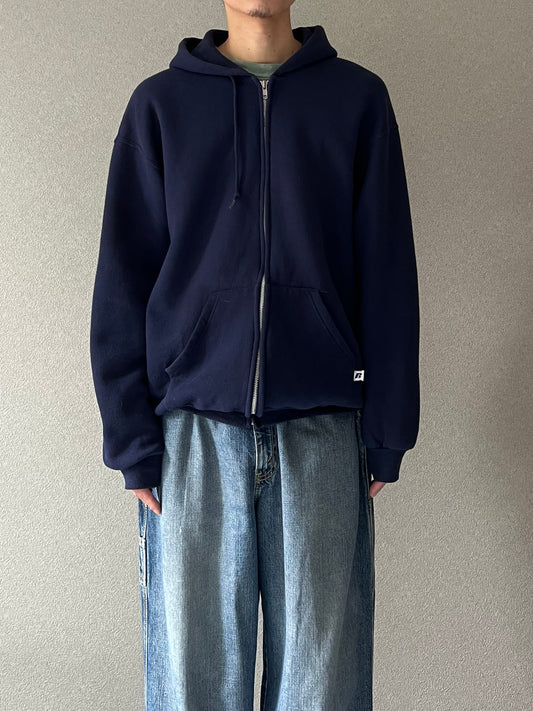 00's RUSSELL zip up sweat hoodie