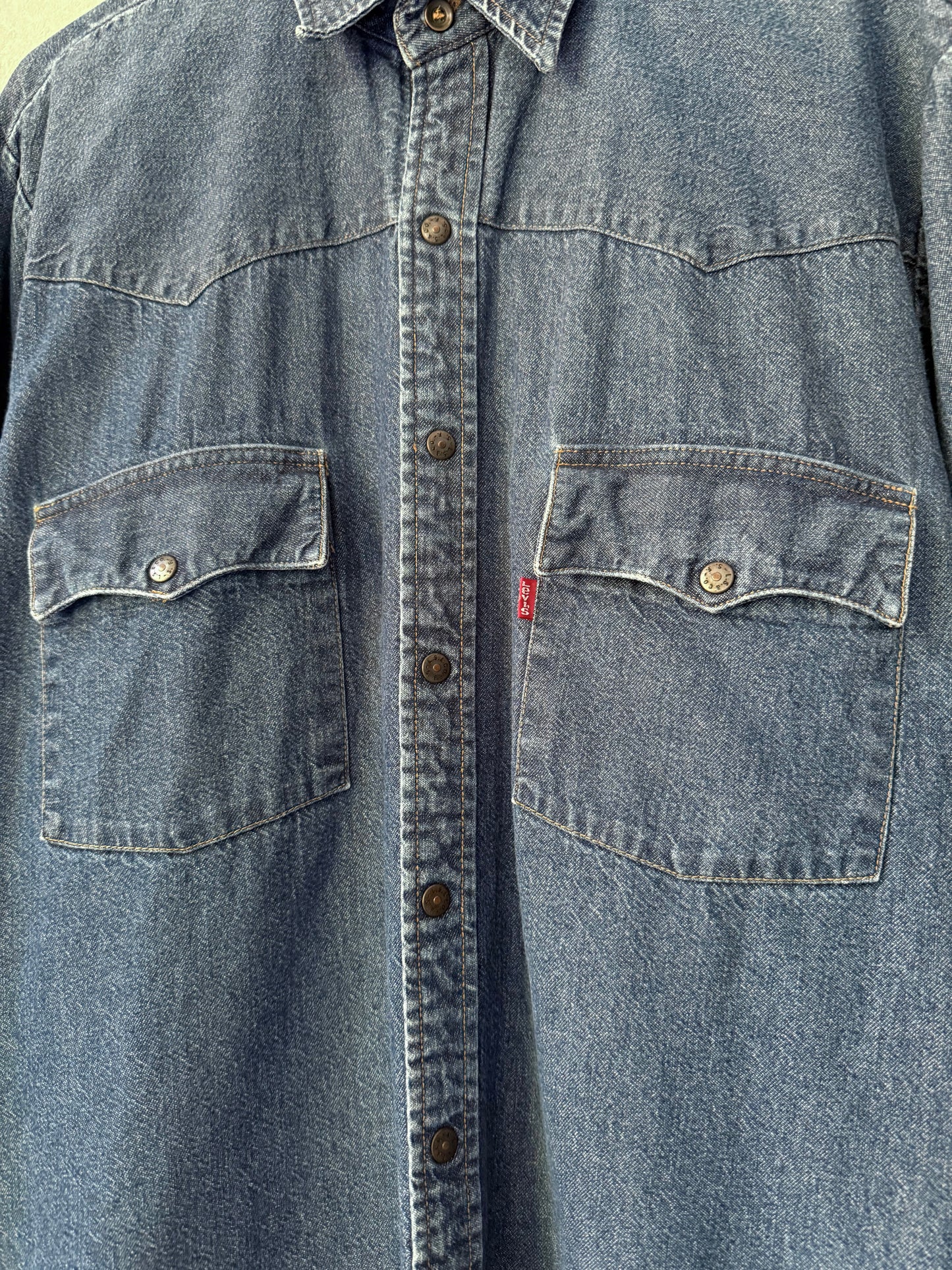 80's Levi's denim western shirt