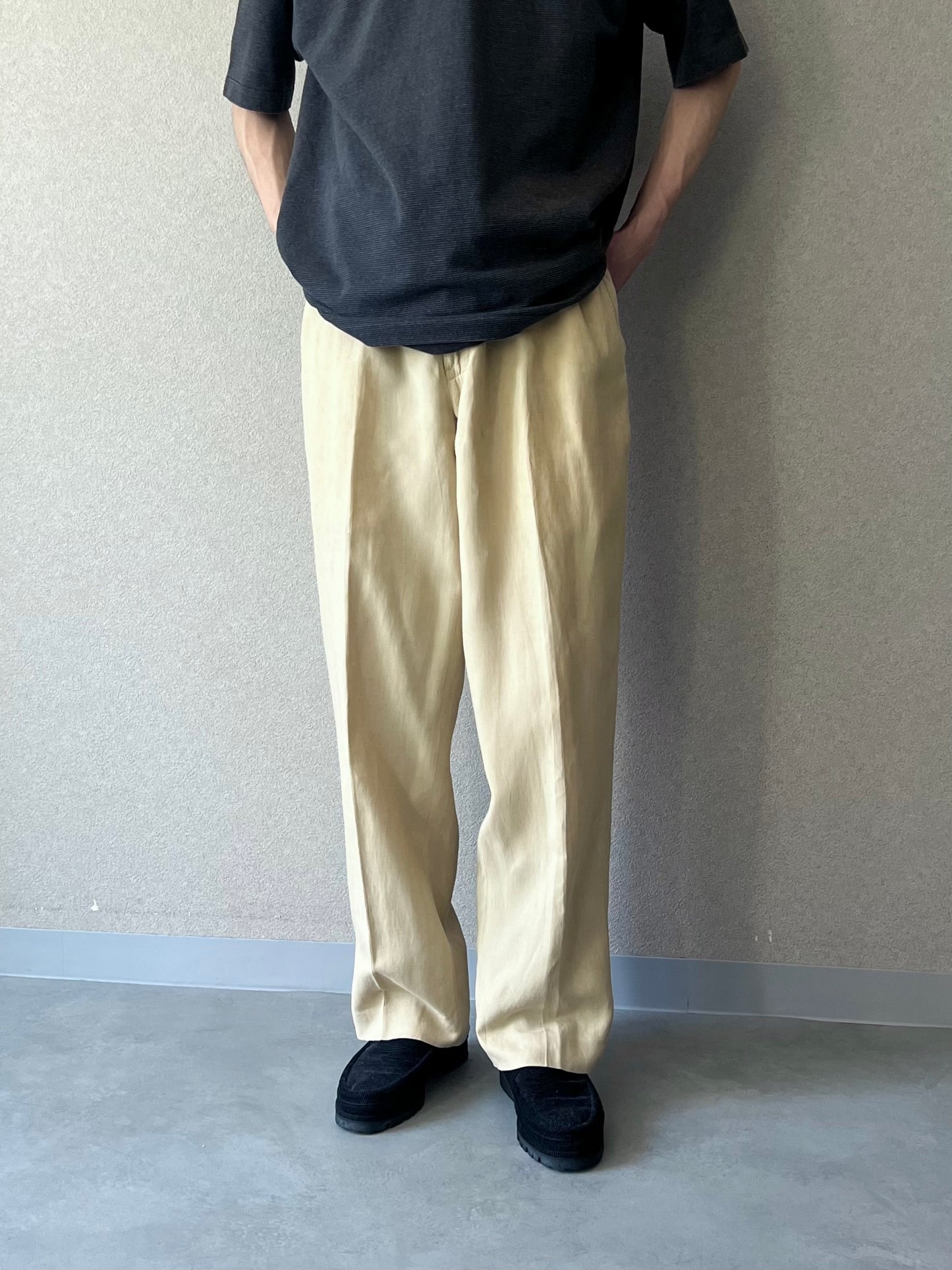90's Polo Ralph Lauren silk×linen slacks