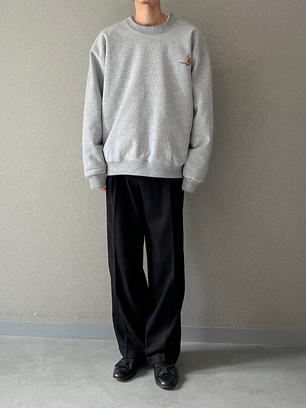 90's UNKNOWN wool flannel slacks "Made in ITALY"