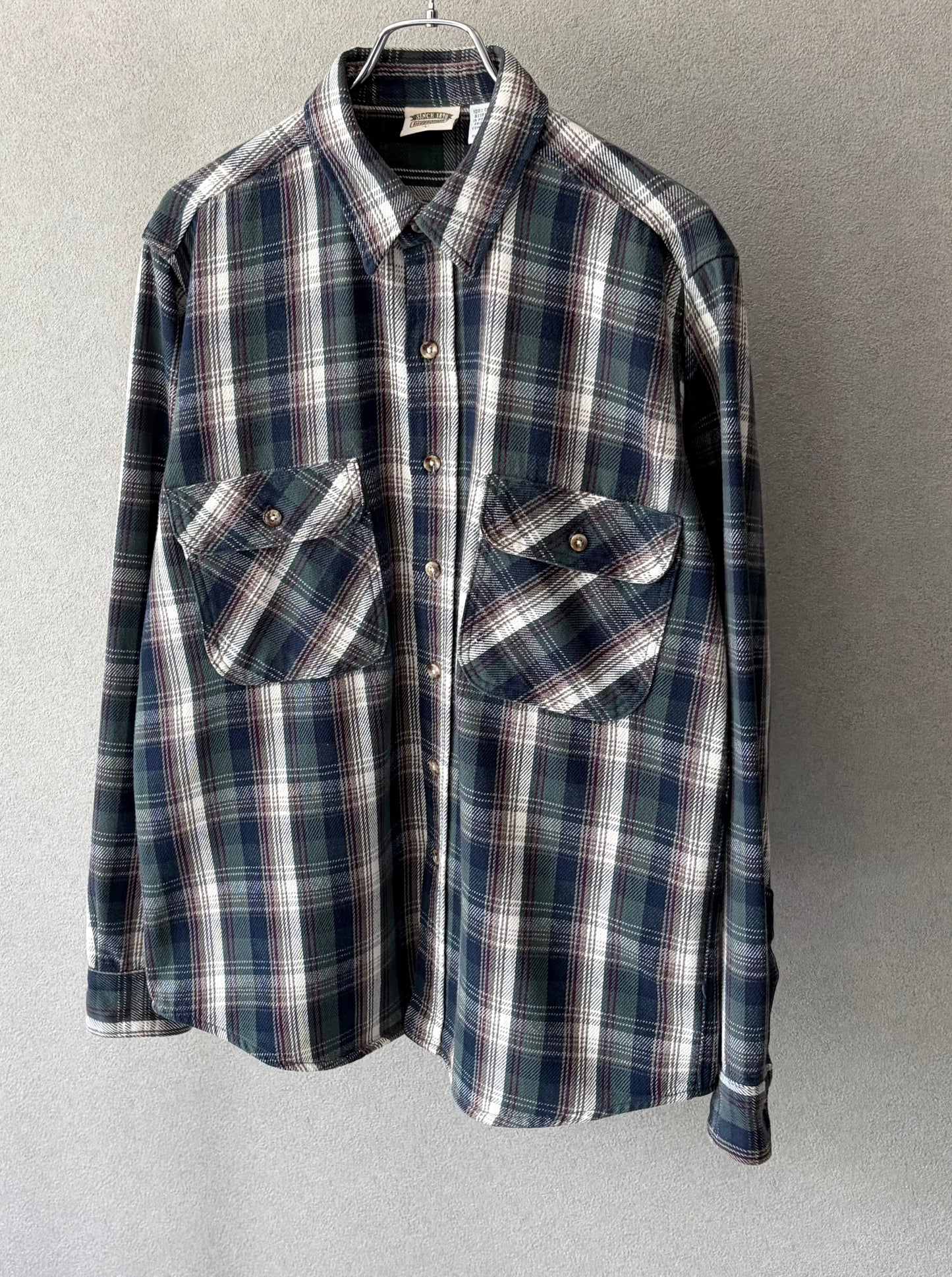 90's FIVE BROTHER flannel shirt