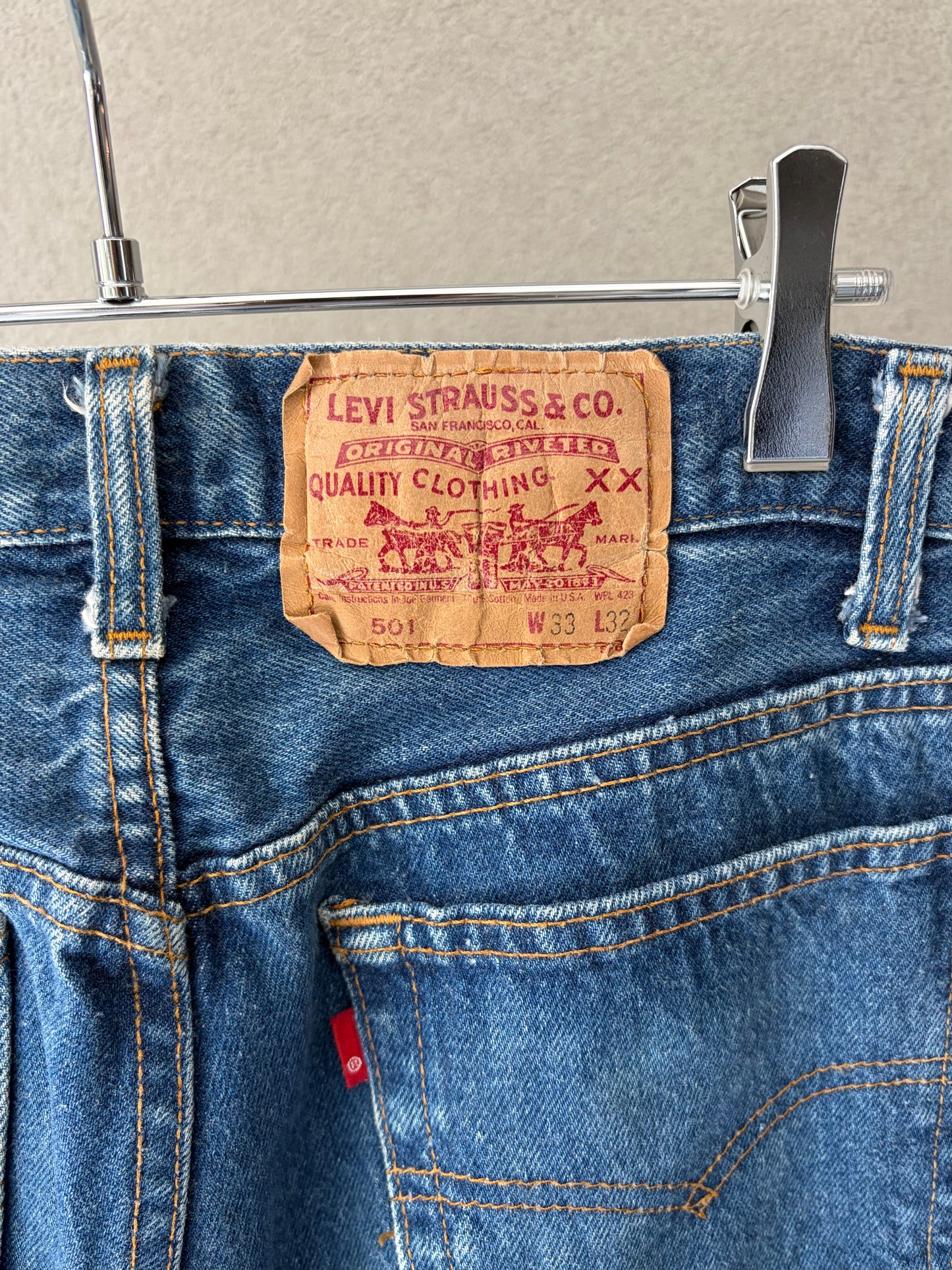 80's Levi's 501 denim pants "Made in USA"