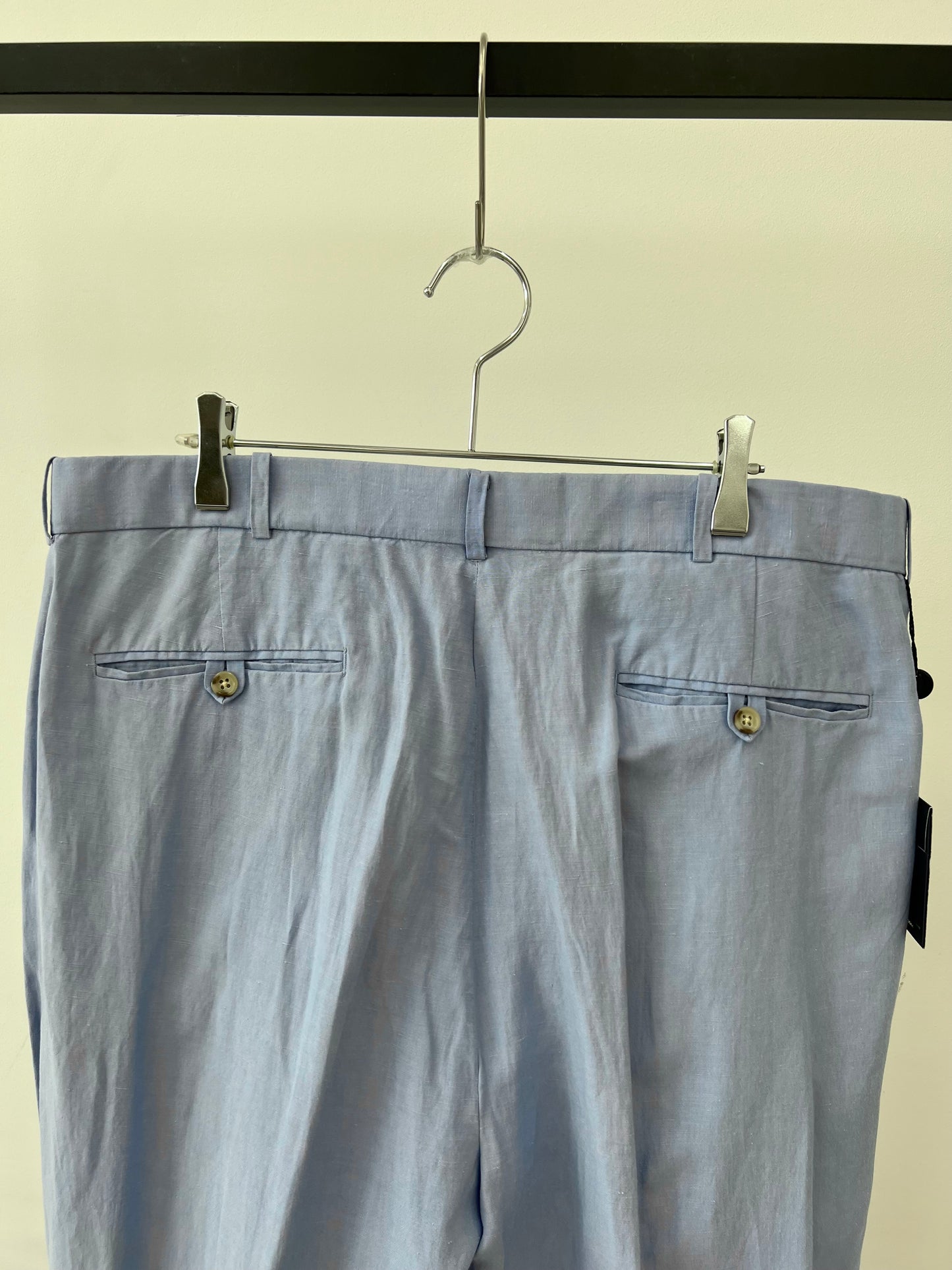 90's Polo Ralph Lauren silk×linen slacks "DEAD STOCK"