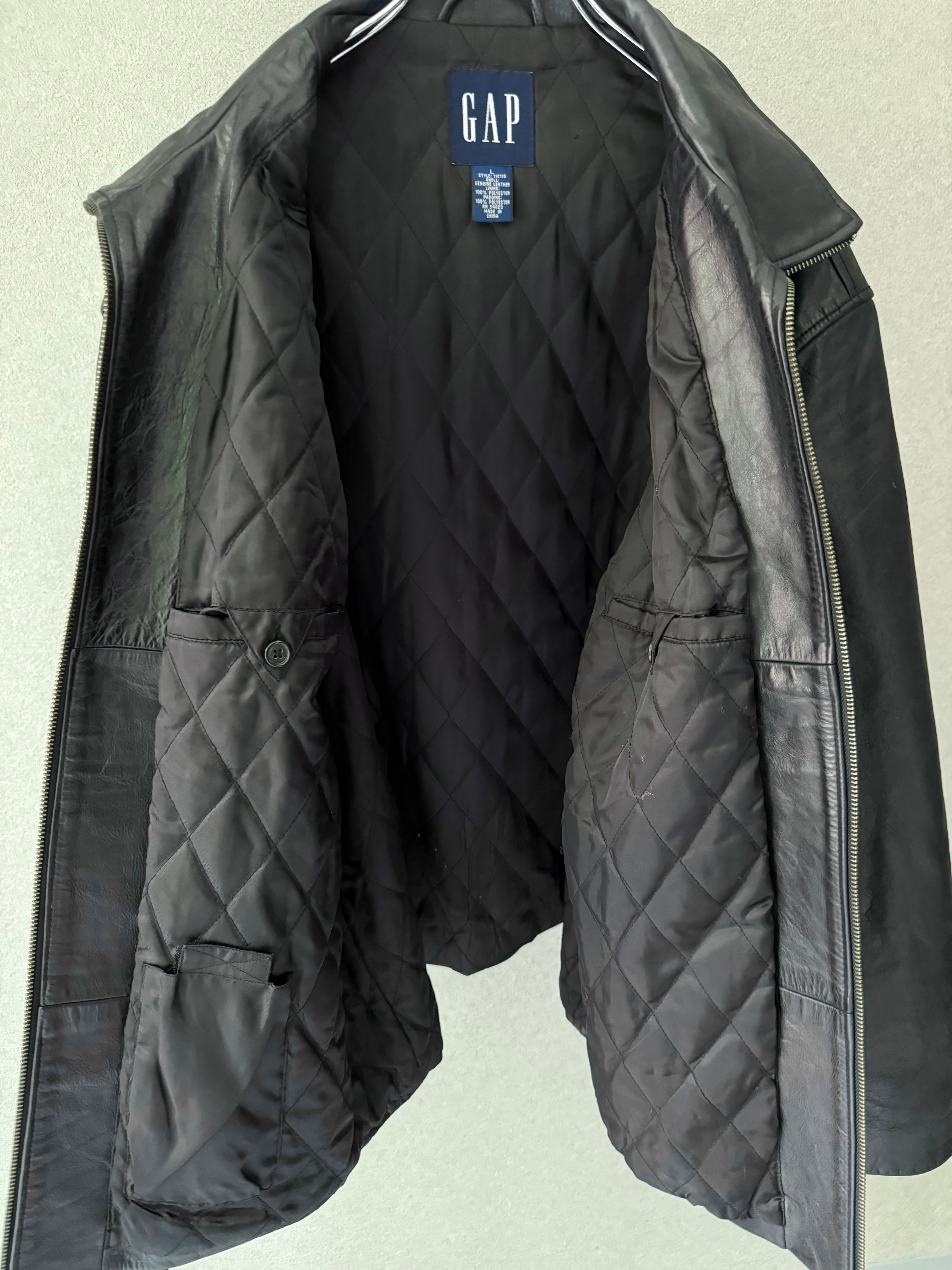 00's GAP leather jacket – HARU CLOTHING STORE