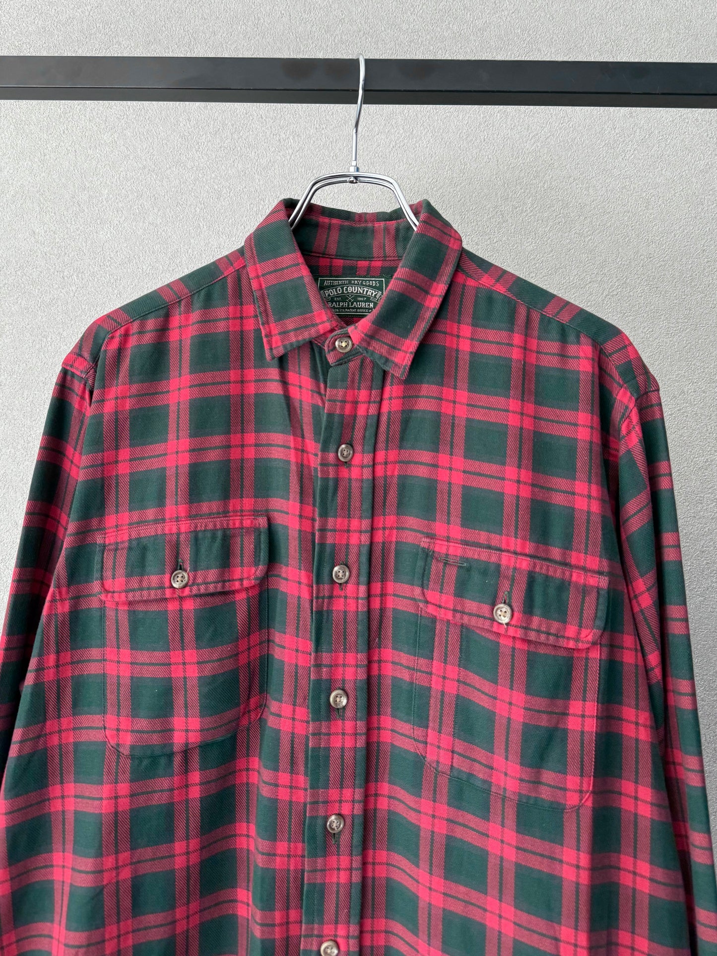 80's〜 POLO COUNTRY flannel shirt