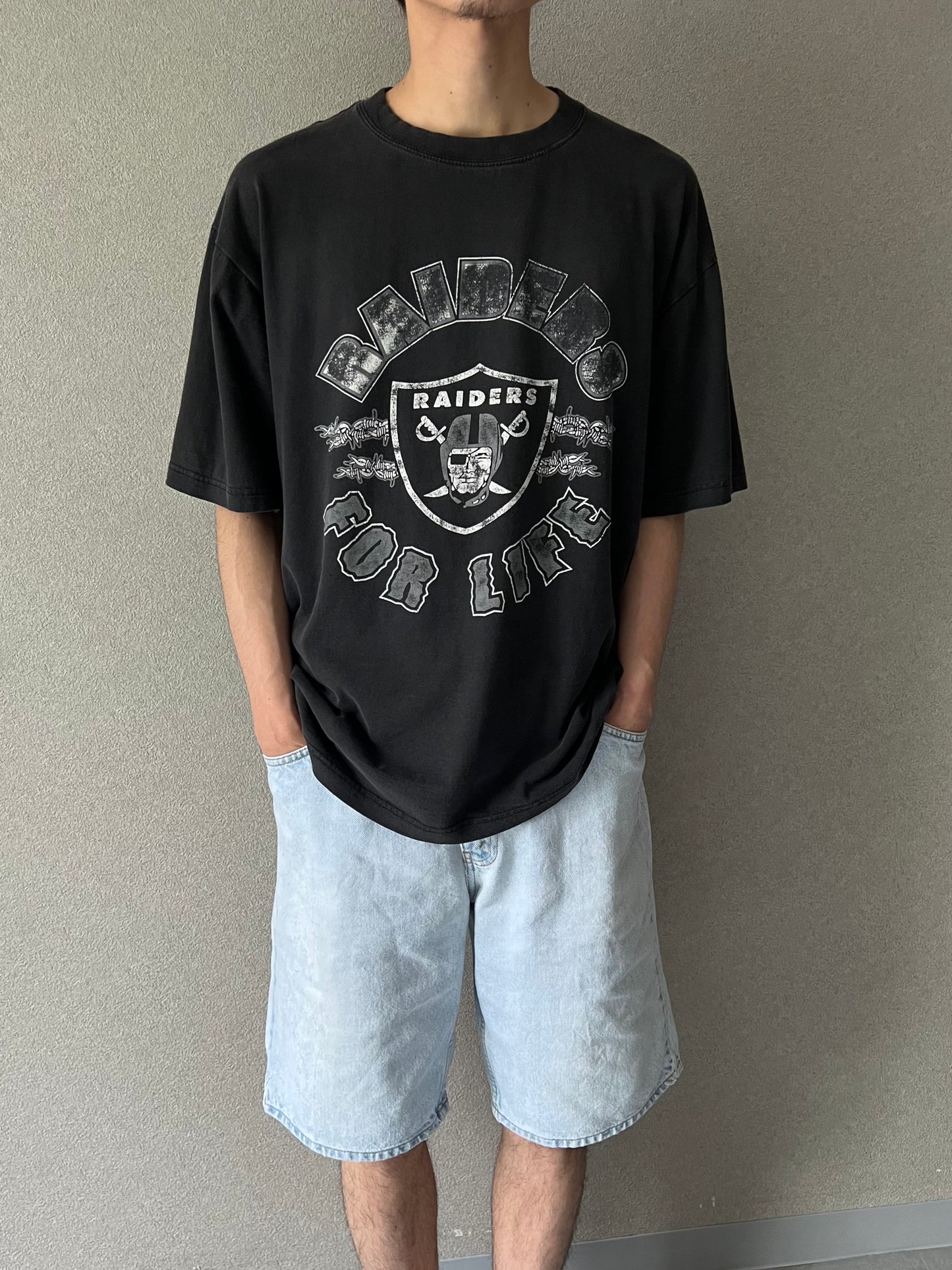 90's NFL RAIDERS print t-shirt