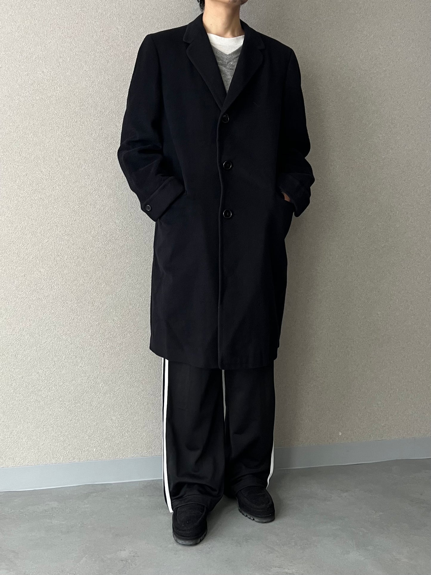 60's VINTAGE cashmere chester coat