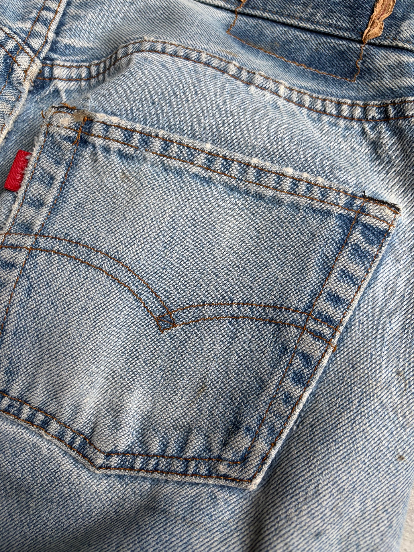 80's Levi's 501 denim pants "RED LINE”