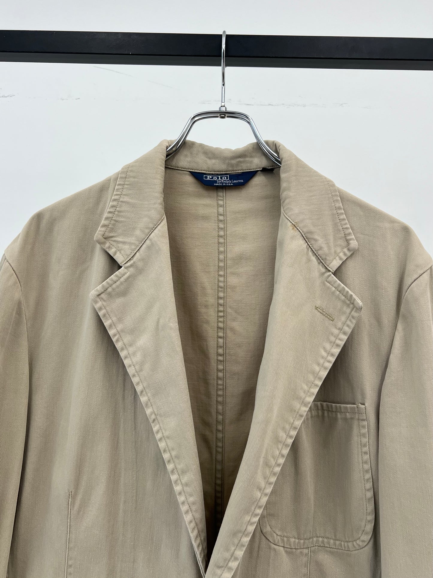 90's Polo Ralph Lauren cotton tailored jacket "Made in USA"