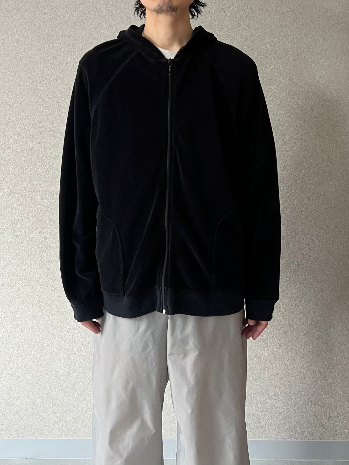 00's mossimo velours hoodie