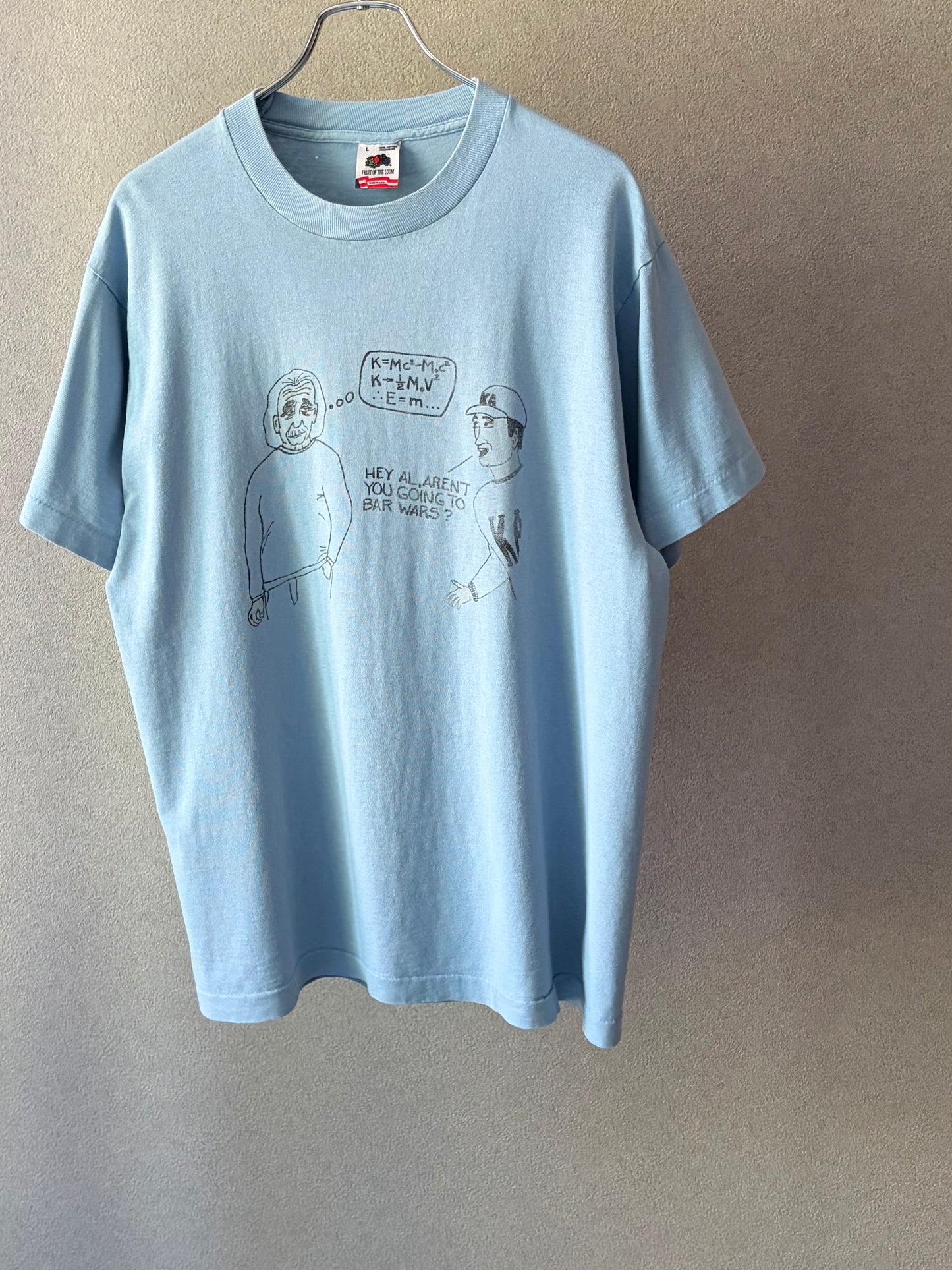 90's UNKNOWN print t-shirt "Made in  USA"