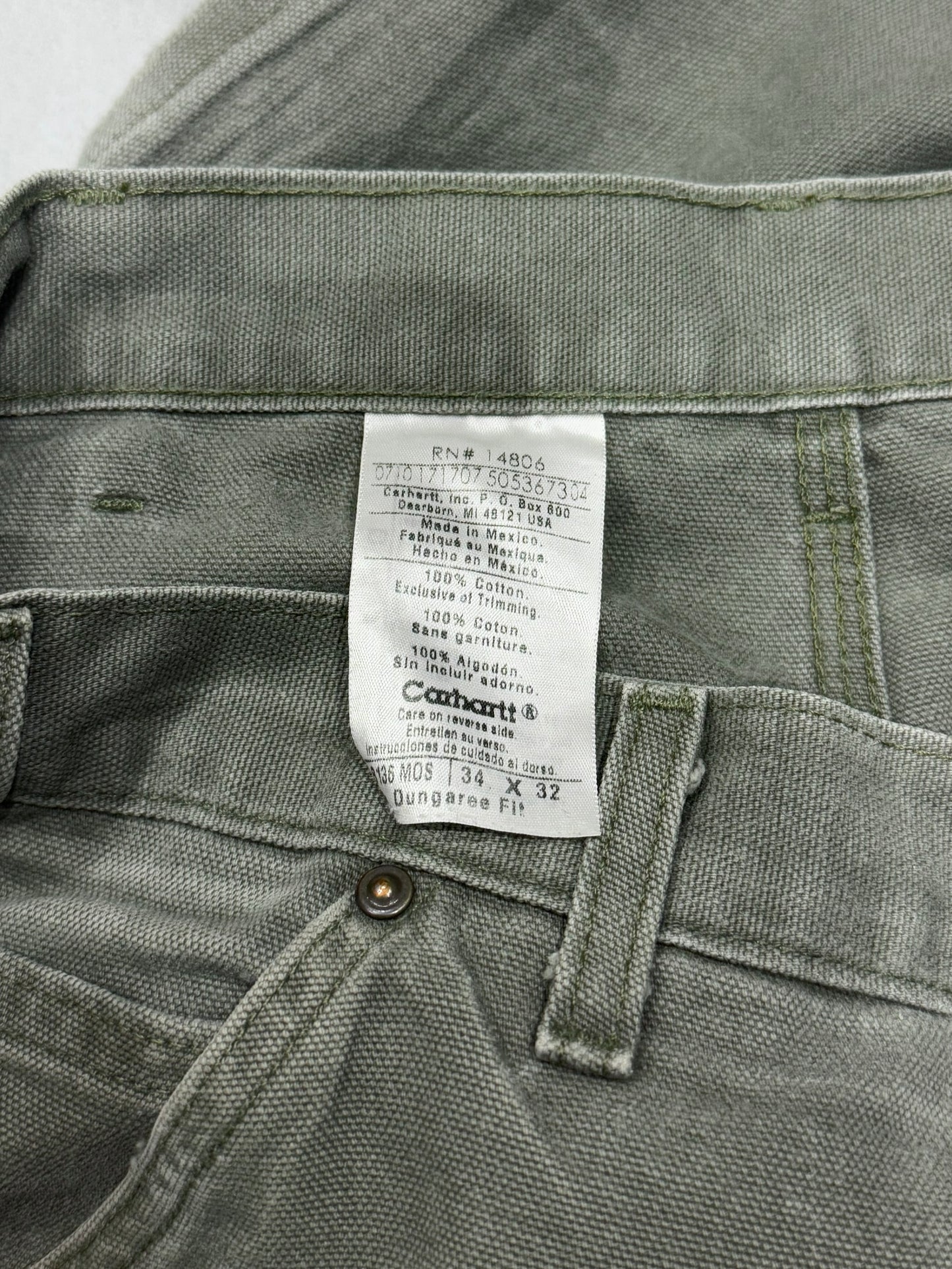 00's carhartt double knee work pants