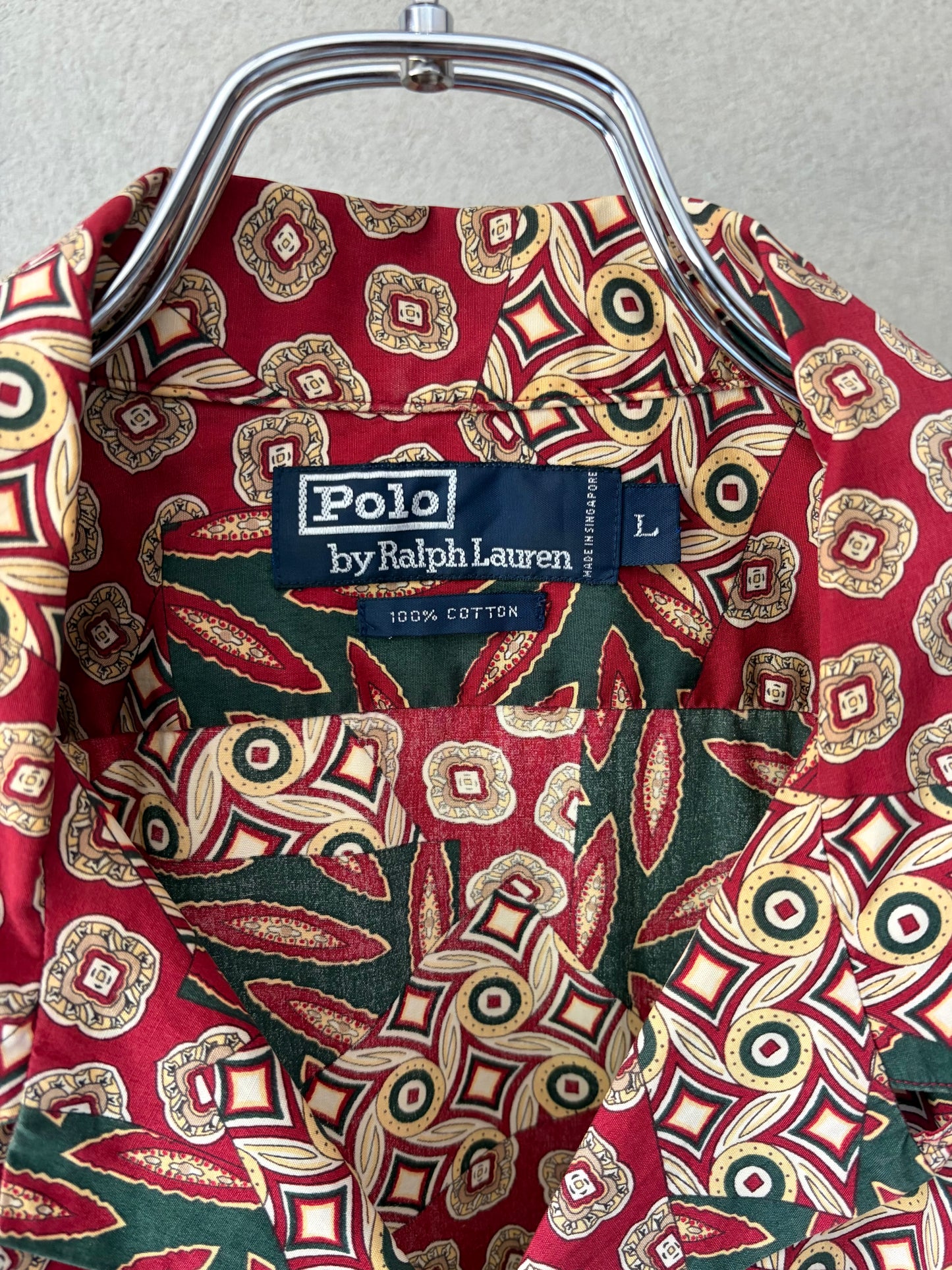 80's〜 Polo Ralph Lauren open collar shirt