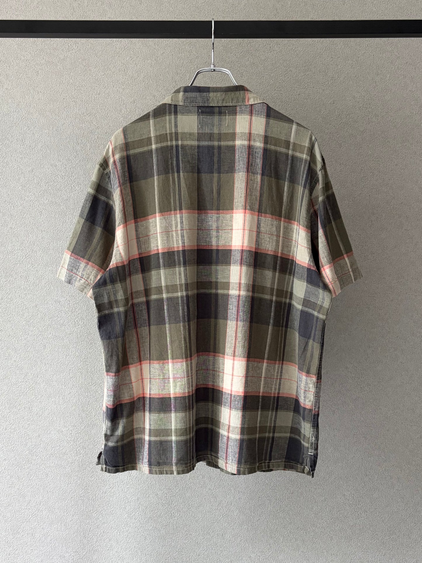 00's〜 OLD NAVY open collar linen shirt