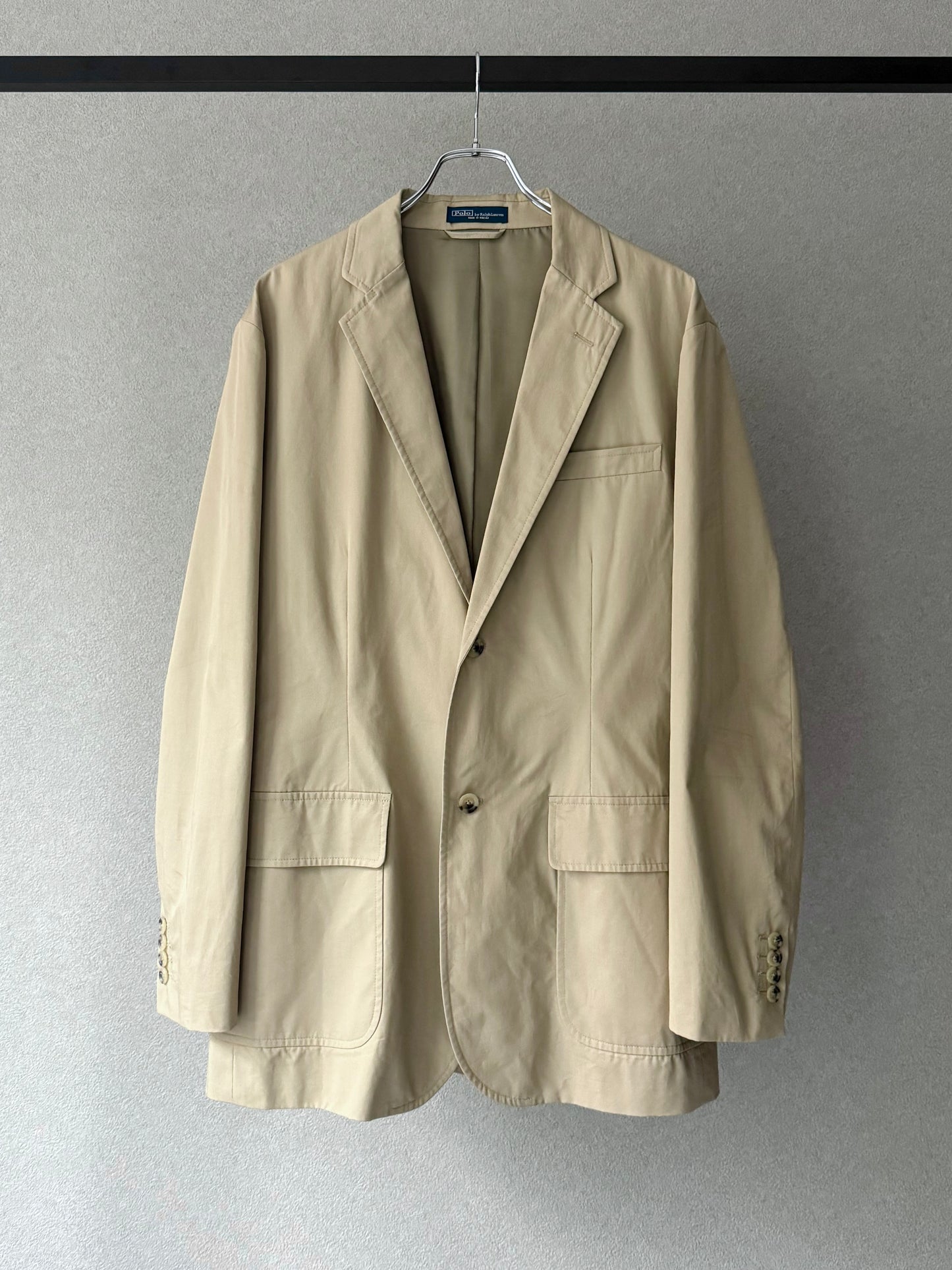 90's Polo Ralph Lauren cotton tailored jacket "Made in MACAU"