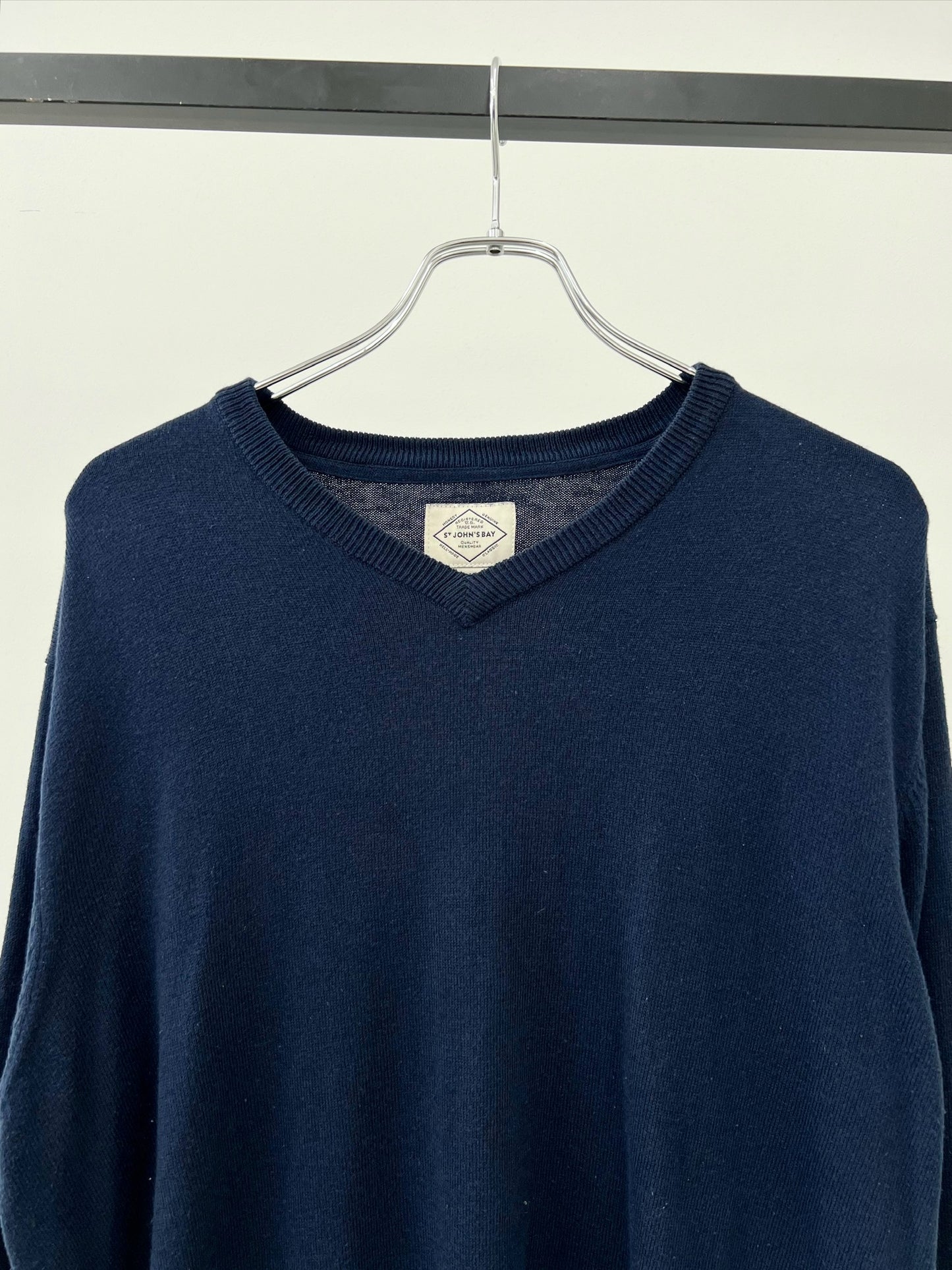 00's ST.JOHN'S BAY v-neck knit