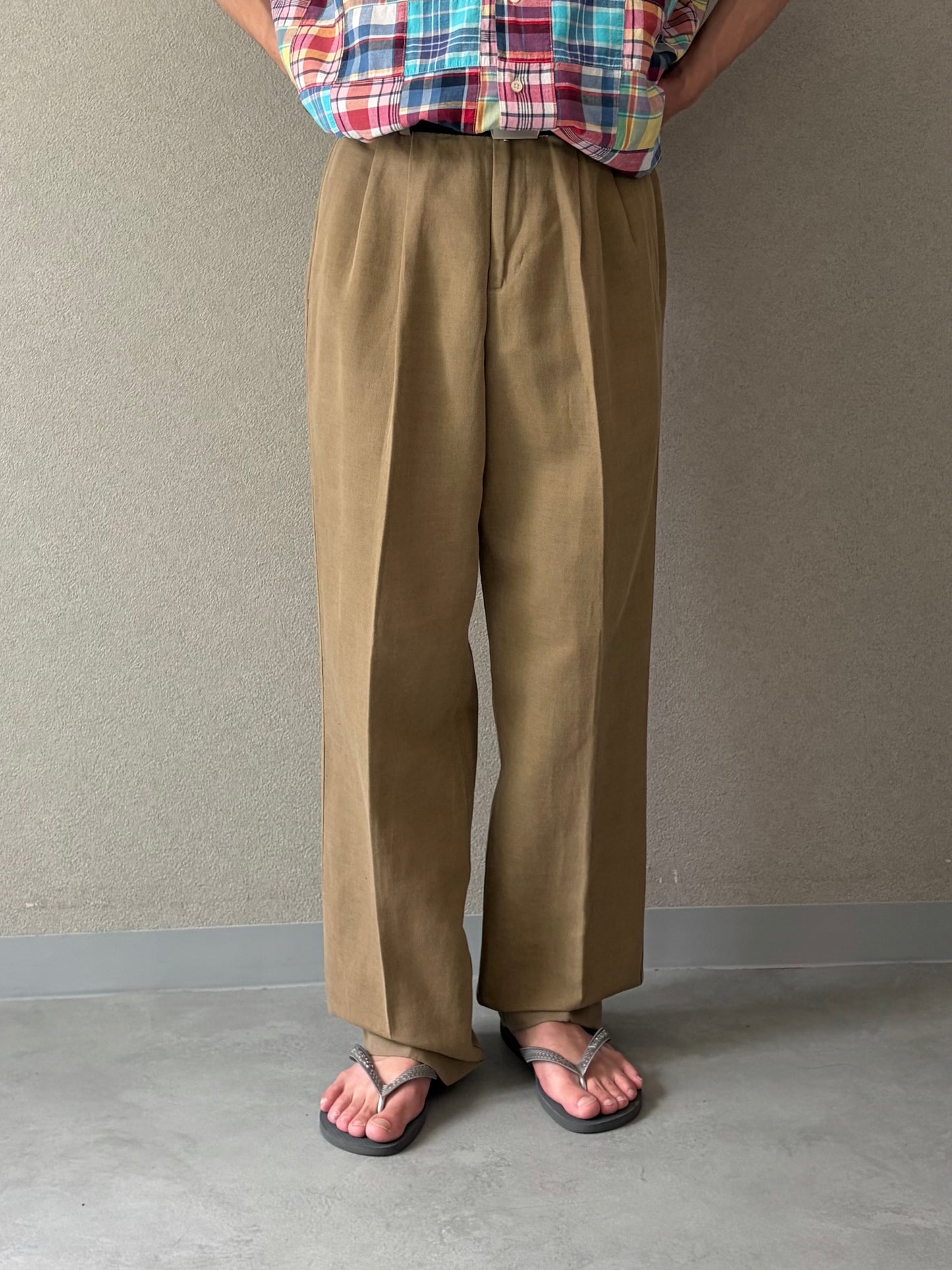 00's DOCKERS linen × cotton slacks
